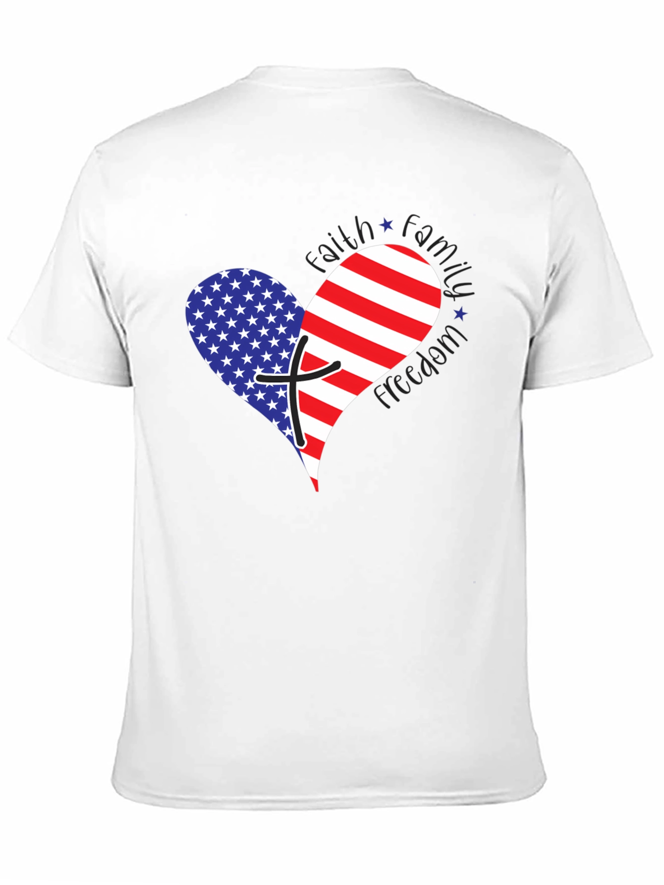 Faith Family Freedom Patriotic T-Shirt