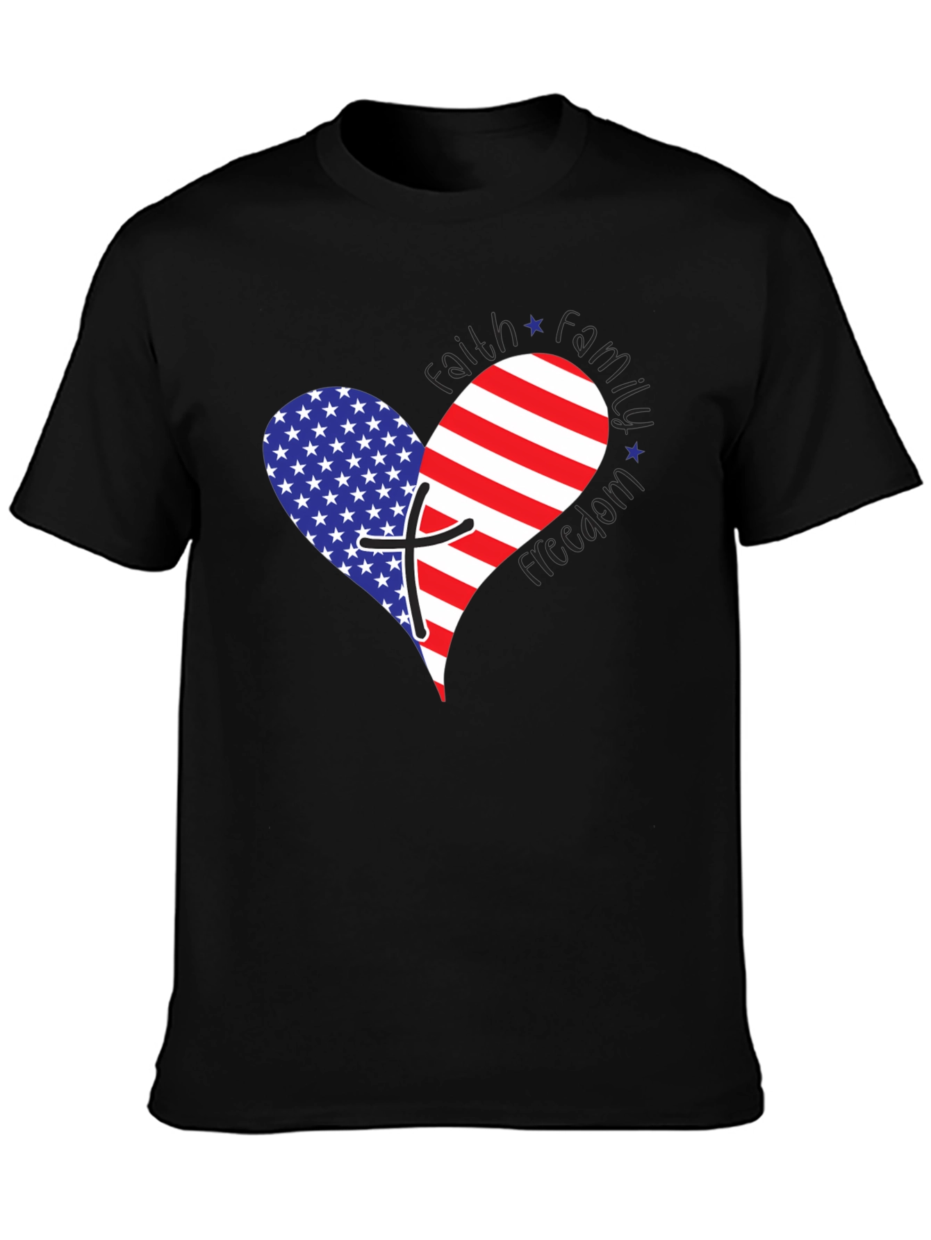 Faith Family Freedom Patriotic T-Shirt
