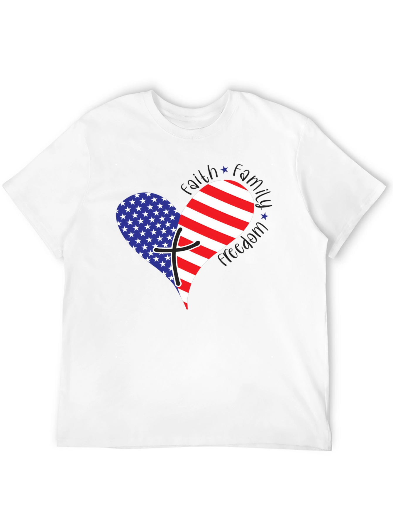 Faith Family Freedom Patriotic T-Shirt