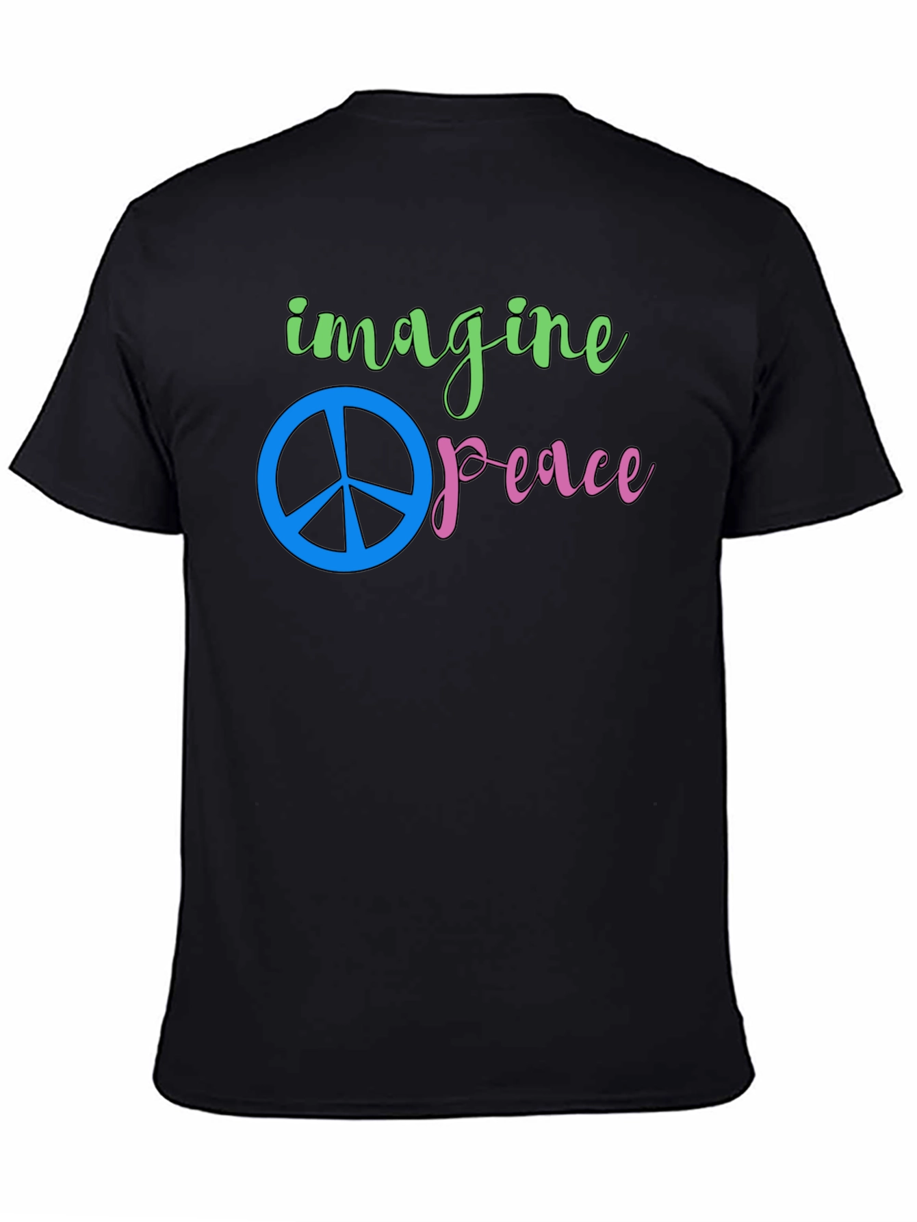 Imagine Peace Black T-Shirt