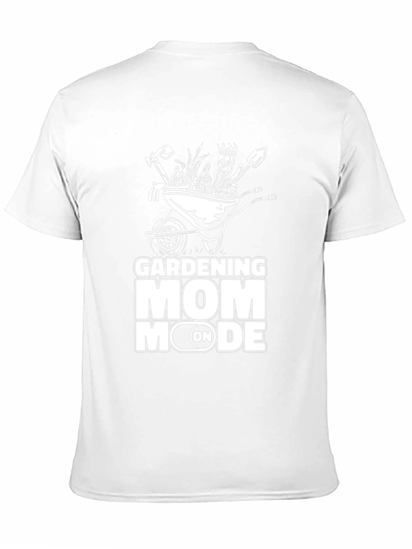Gardening Mom Mode T-Shirt - Black Cotton Graphic Tee