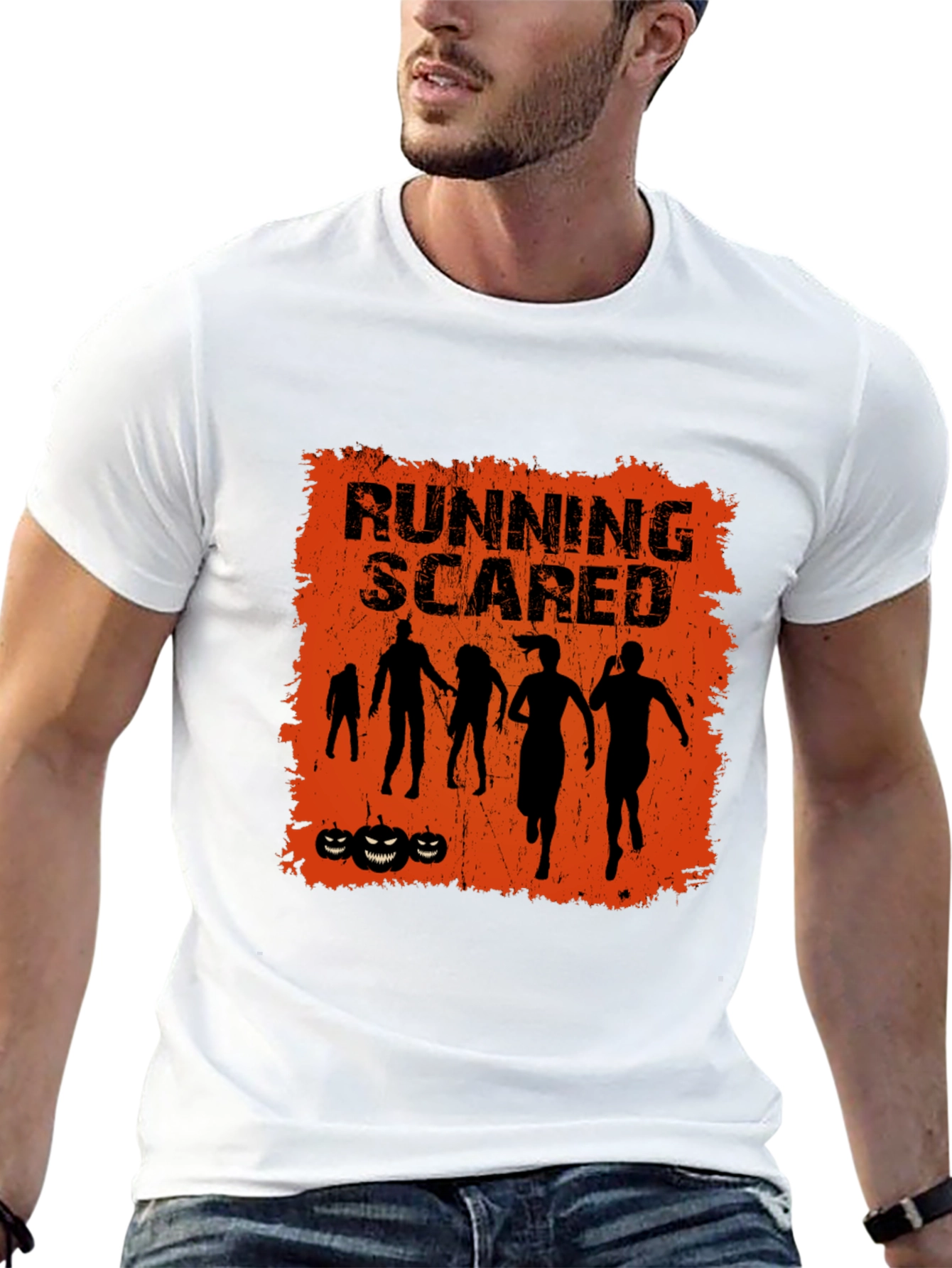 Running Scared Halloween Graphic Tee