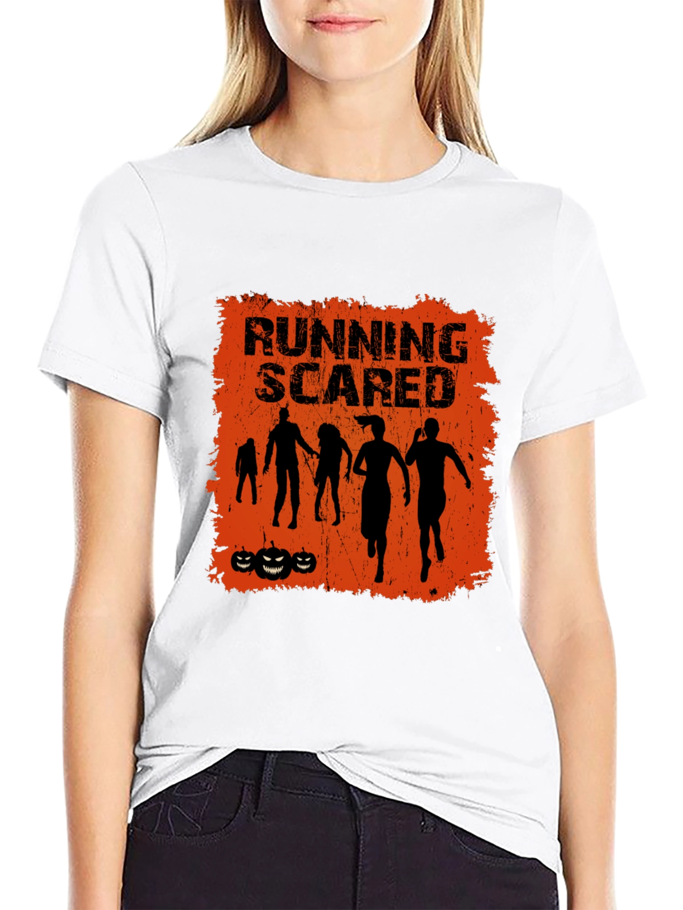 Running Scared Halloween Graphic Tee
