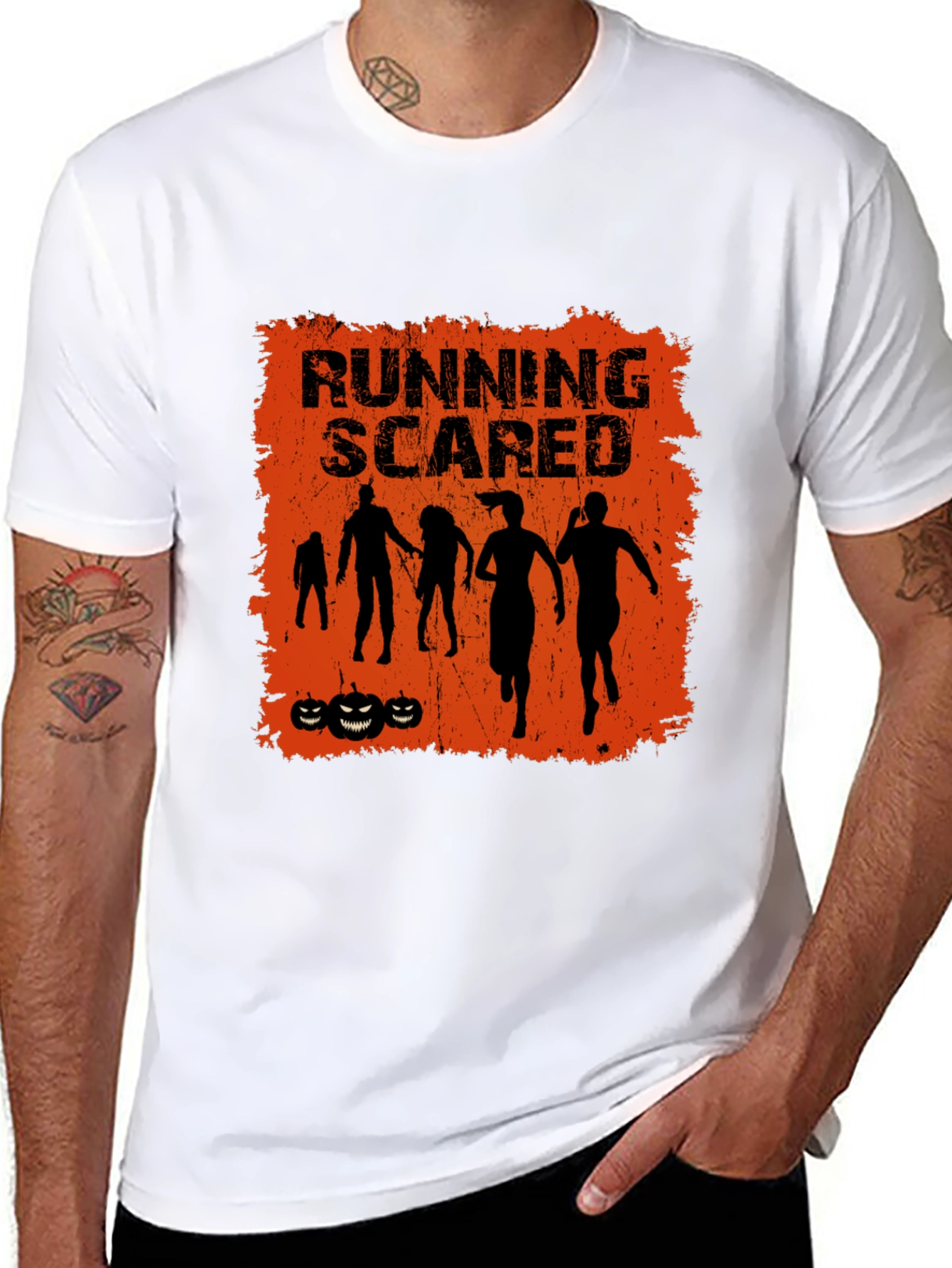 Running Scared Halloween Graphic Tee