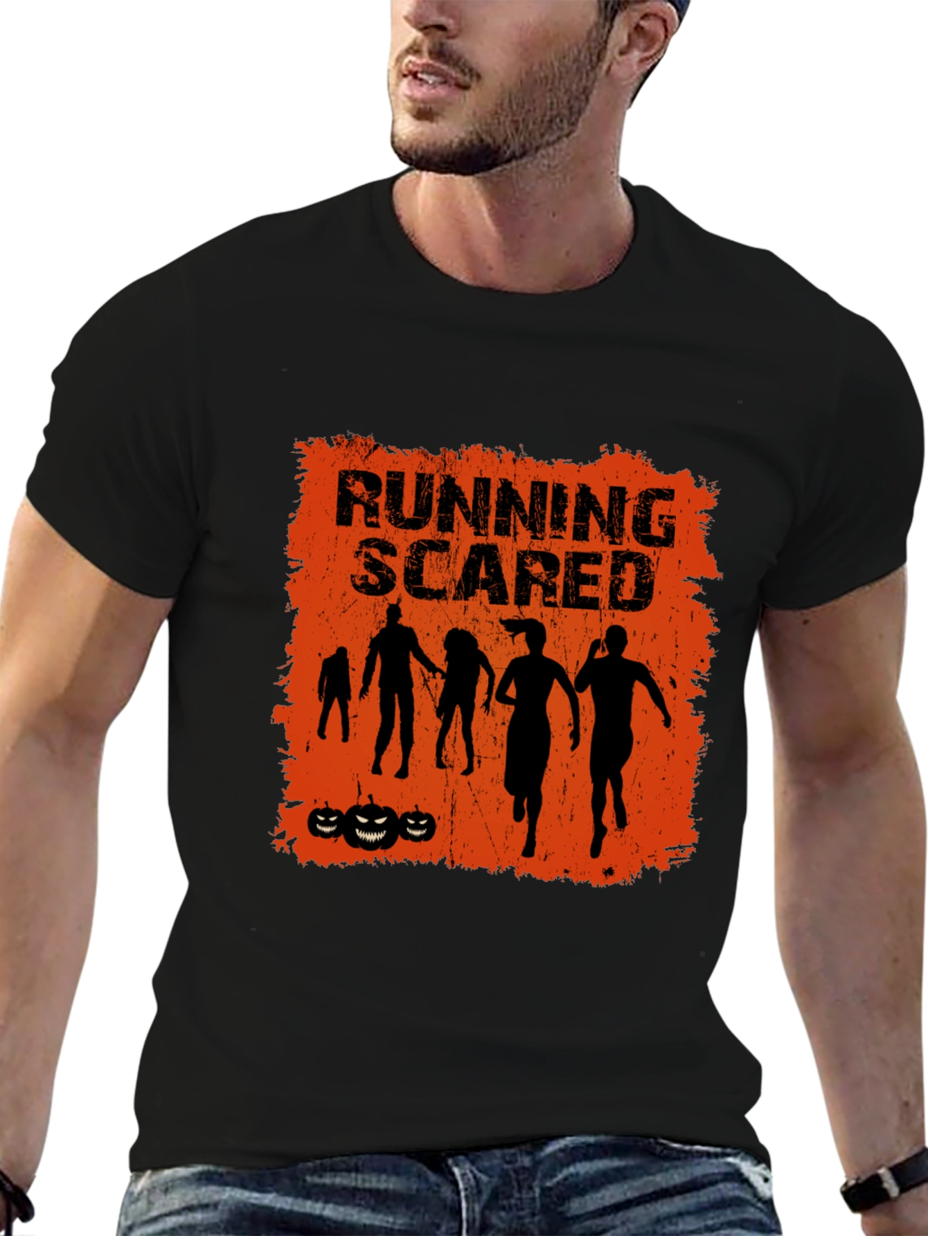 Running Scared Halloween Graphic Tee