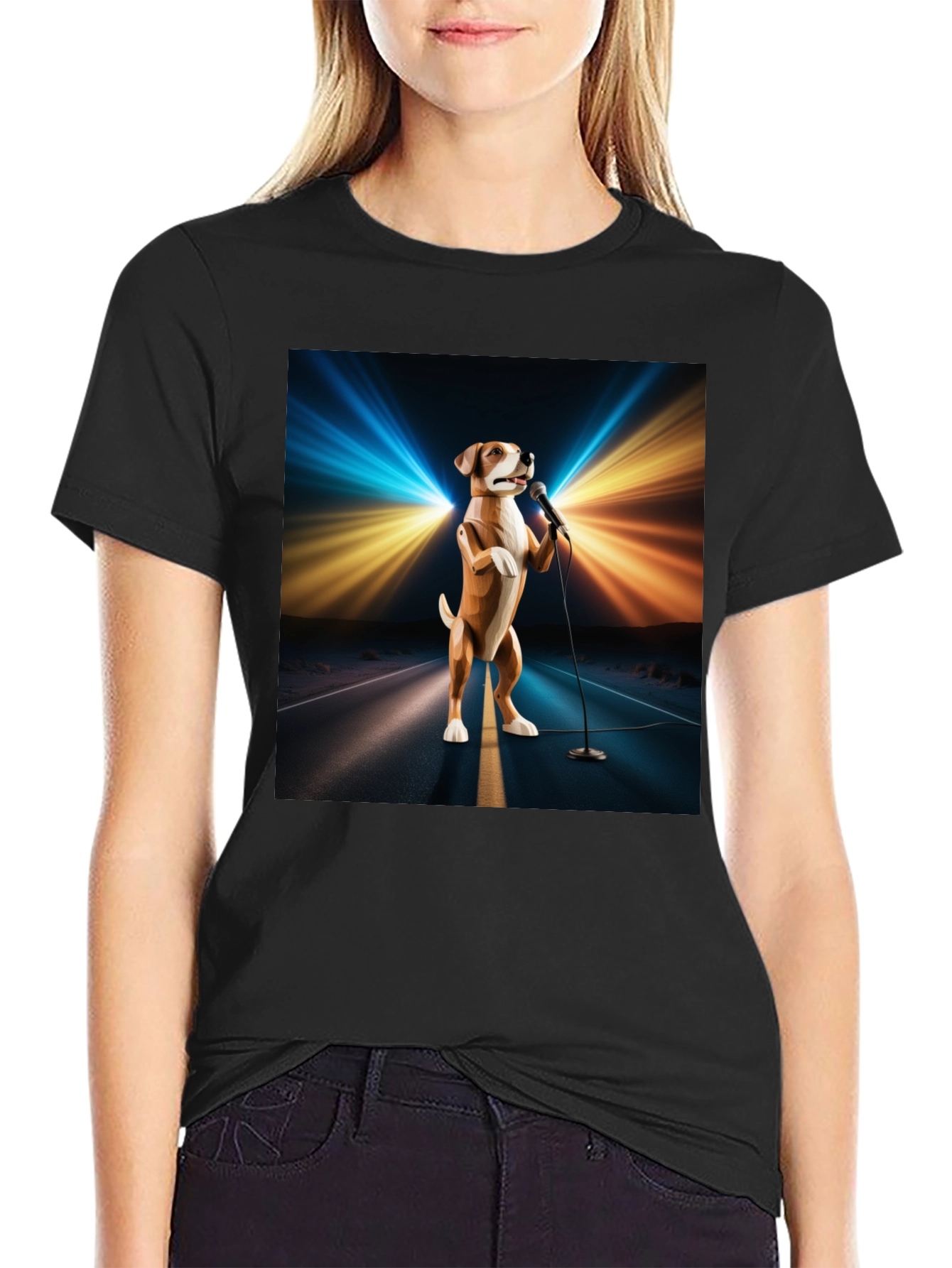 Singing Dog T-Shirt - Stand Up Comedian Animal Tee