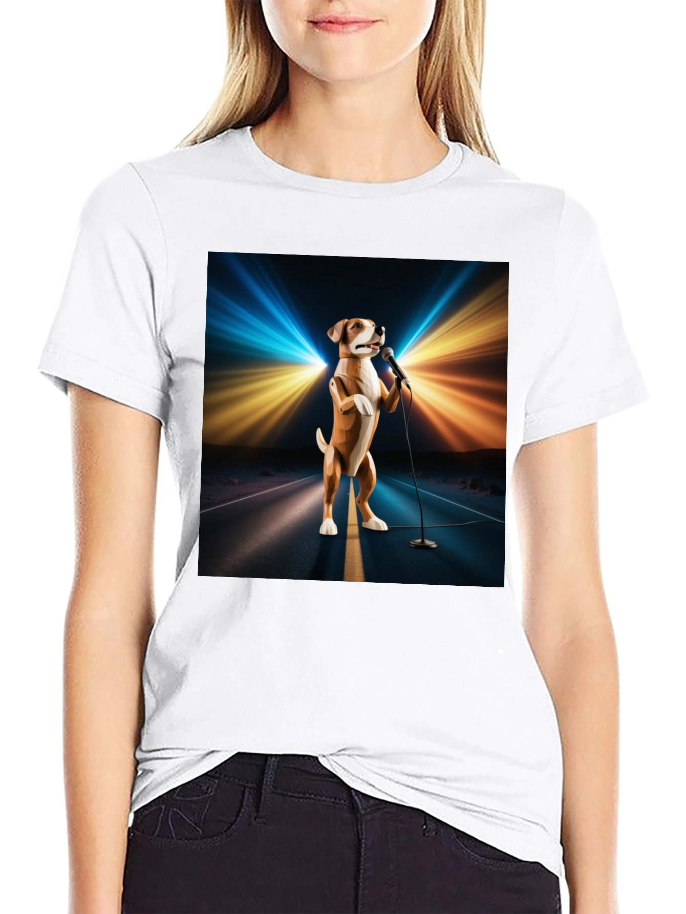 Singing Dog T-Shirt - Stand Up Comedian Animal Tee