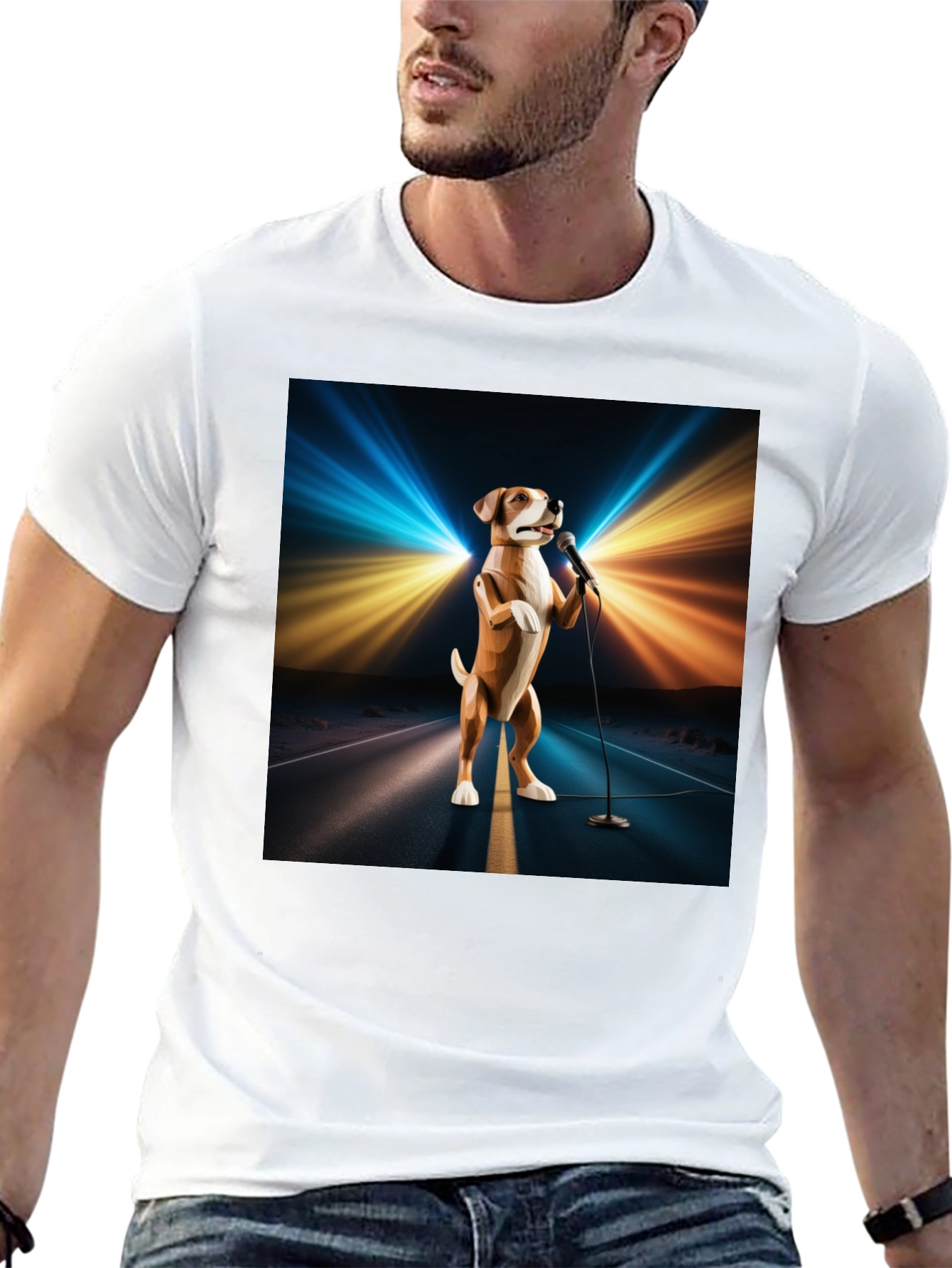 Singing Dog T-Shirt - Stand Up Comedian Animal Tee