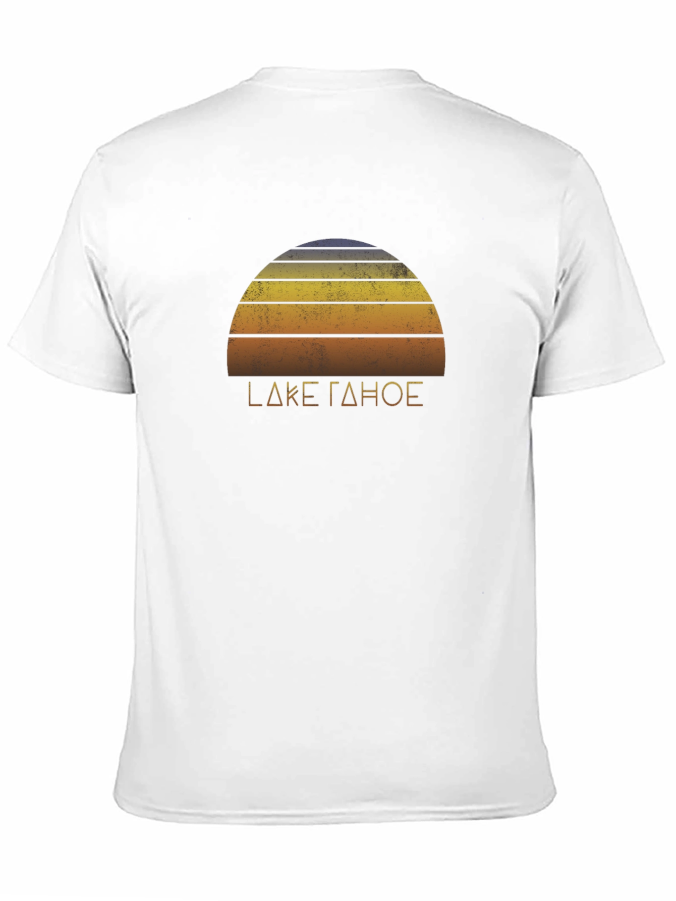 Lake Tahoe Sunset Graphic Tee - Retro Style