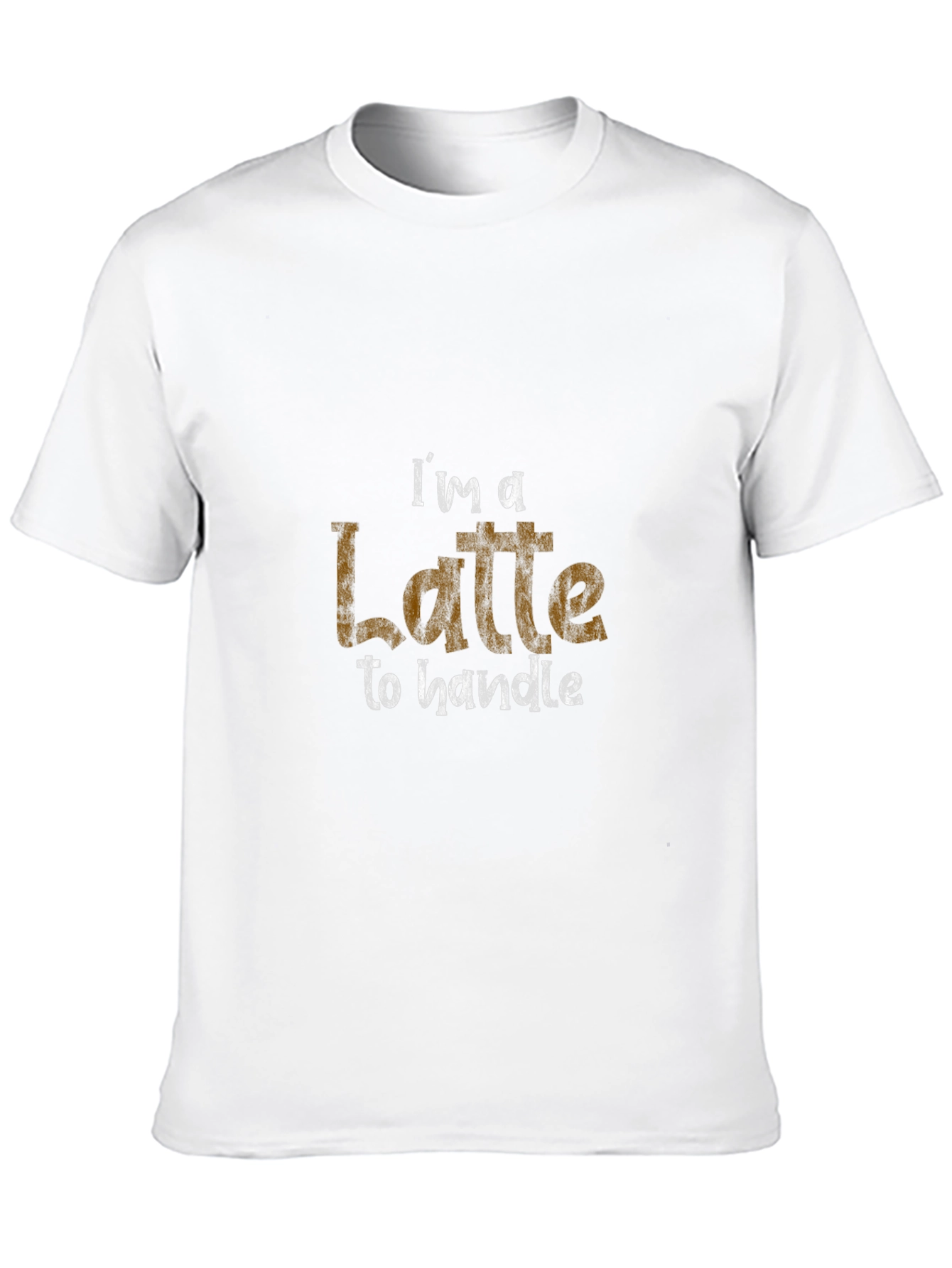 Latte to Handle Graphic Tee - Black Cotton Shirt