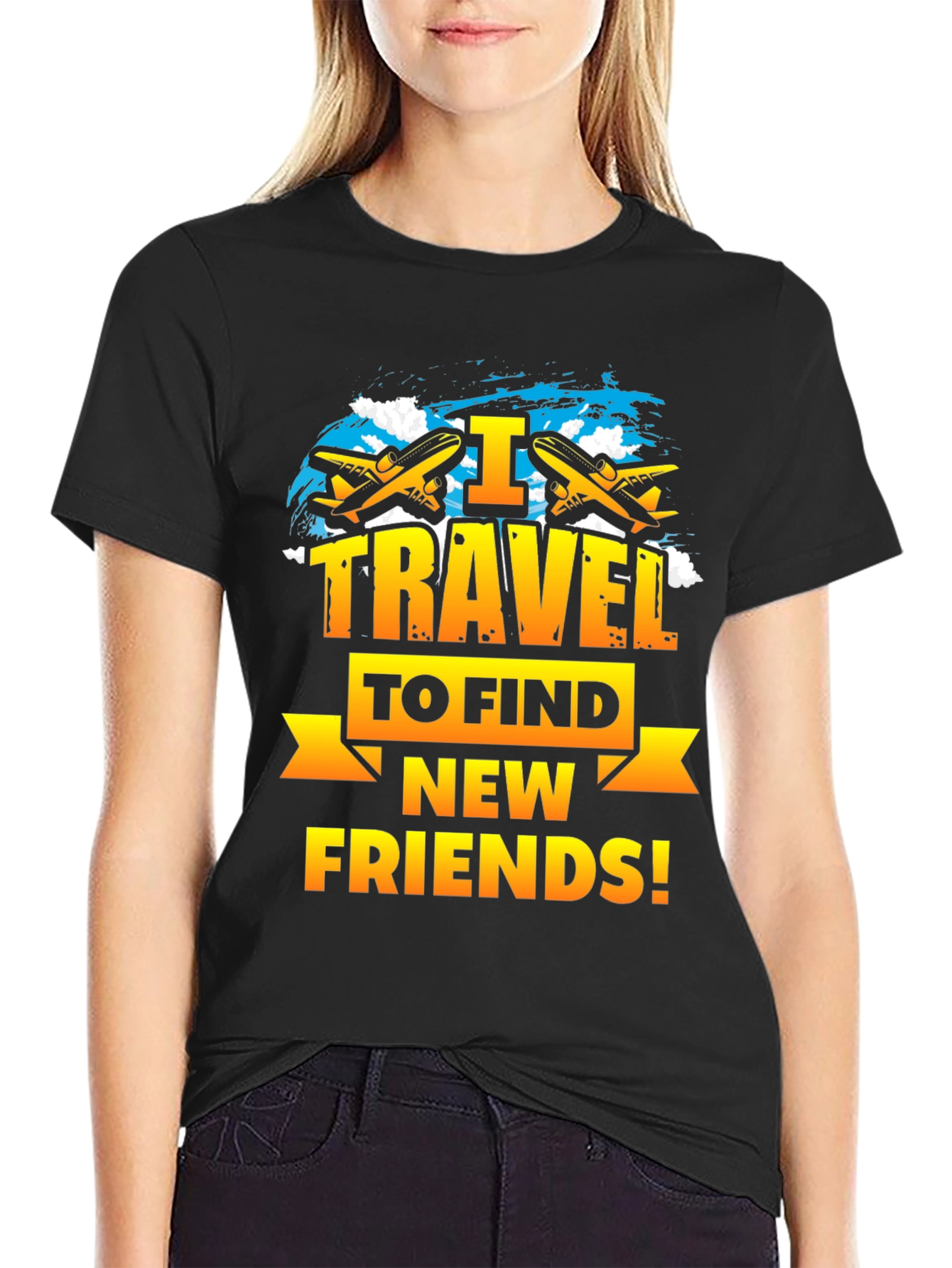 I Travel to Find New Friends T-Shirt