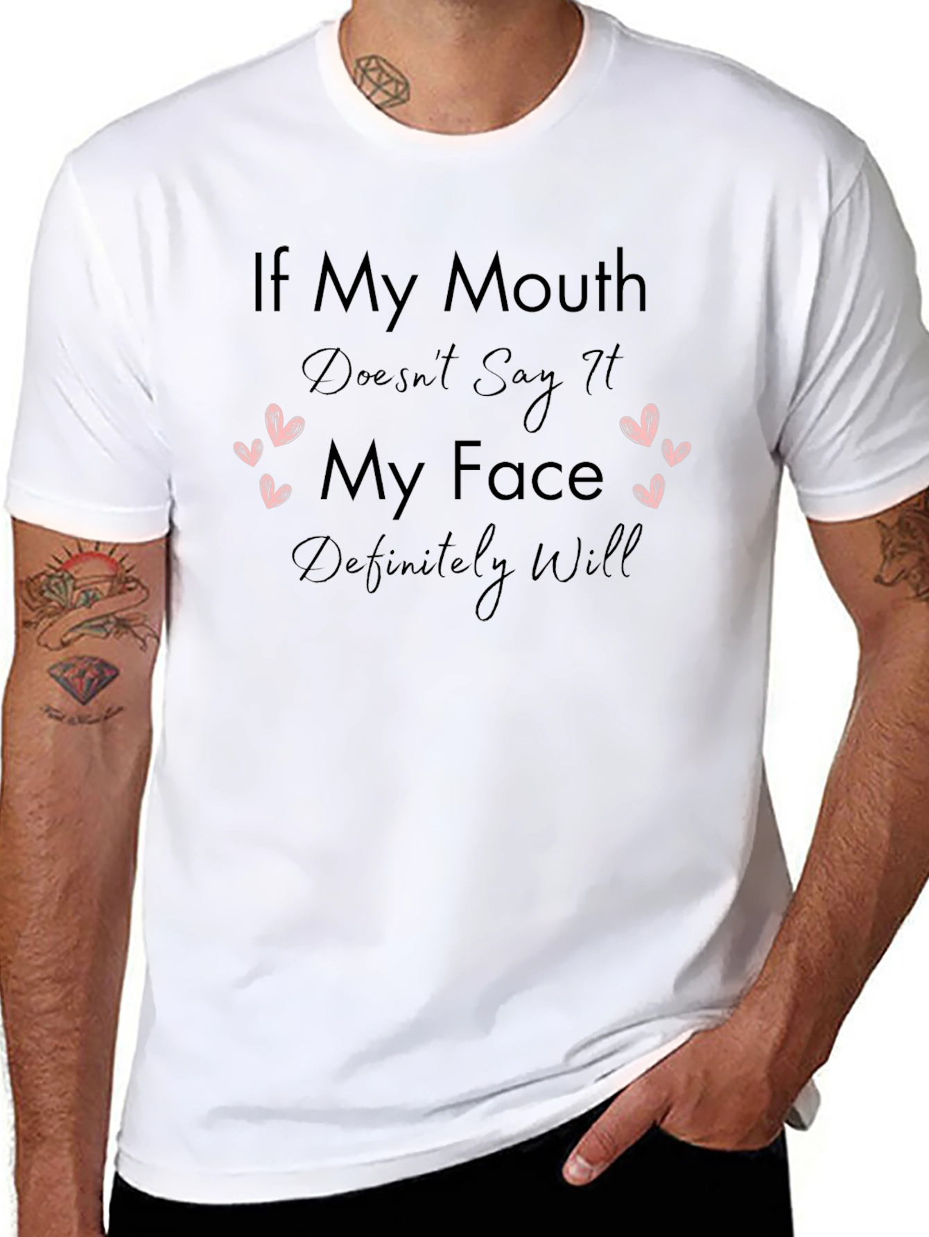 Sarcastic Statement Black T-Shirt