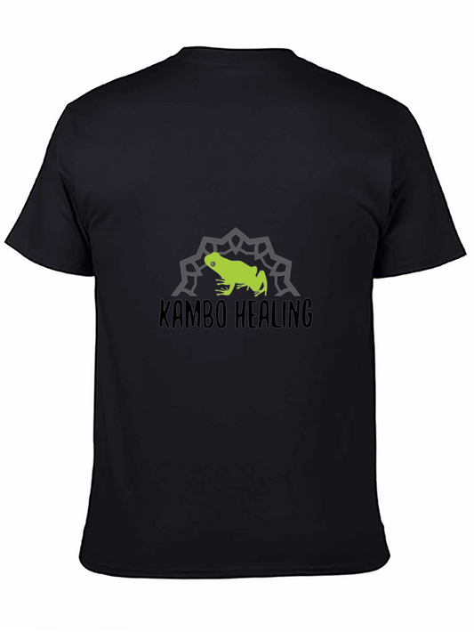 Kambo Healing Frog Graphic Tee - Black Cotton Blend