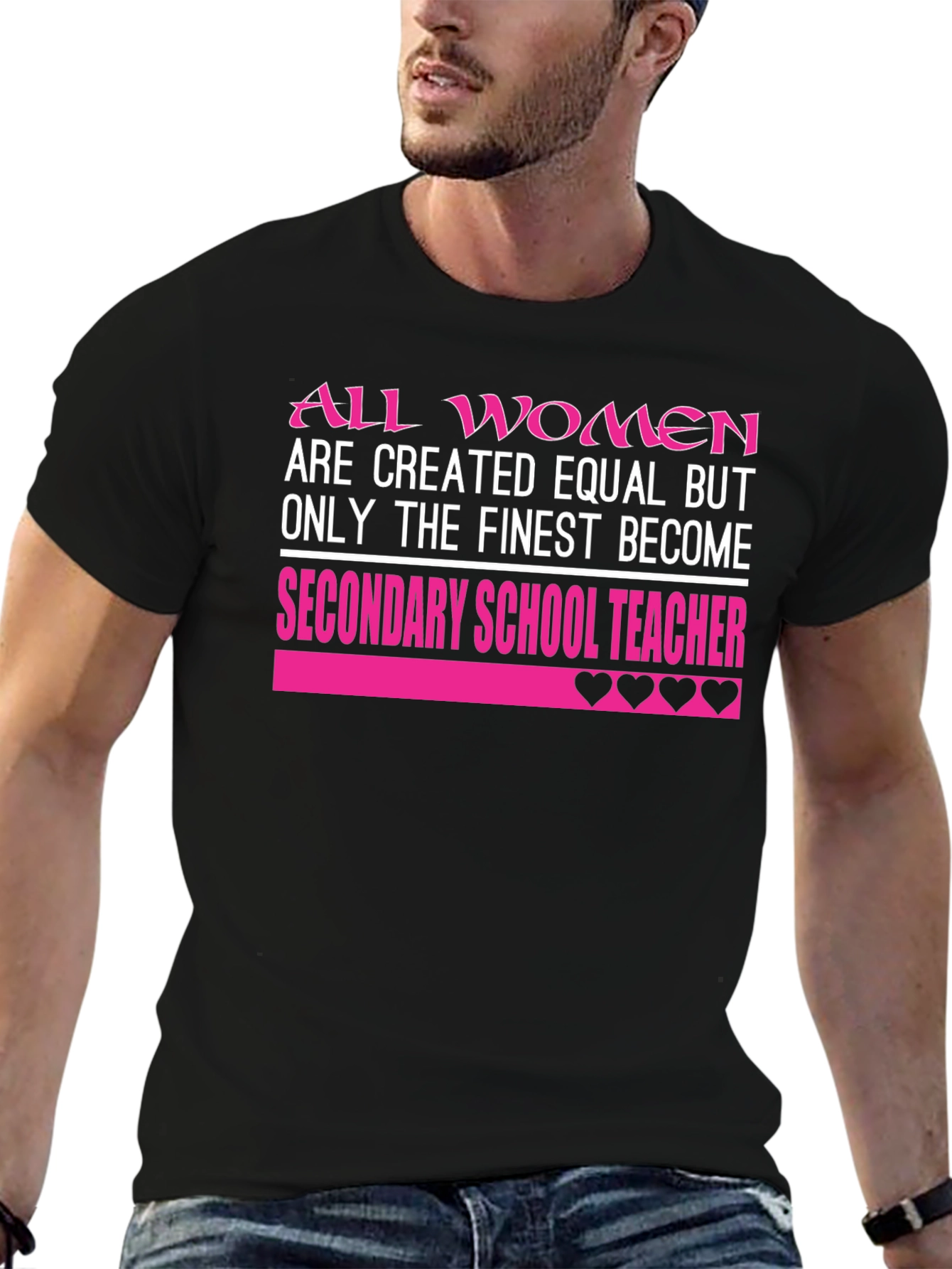 Finest Secondary School Teacher Womens T-Shirt