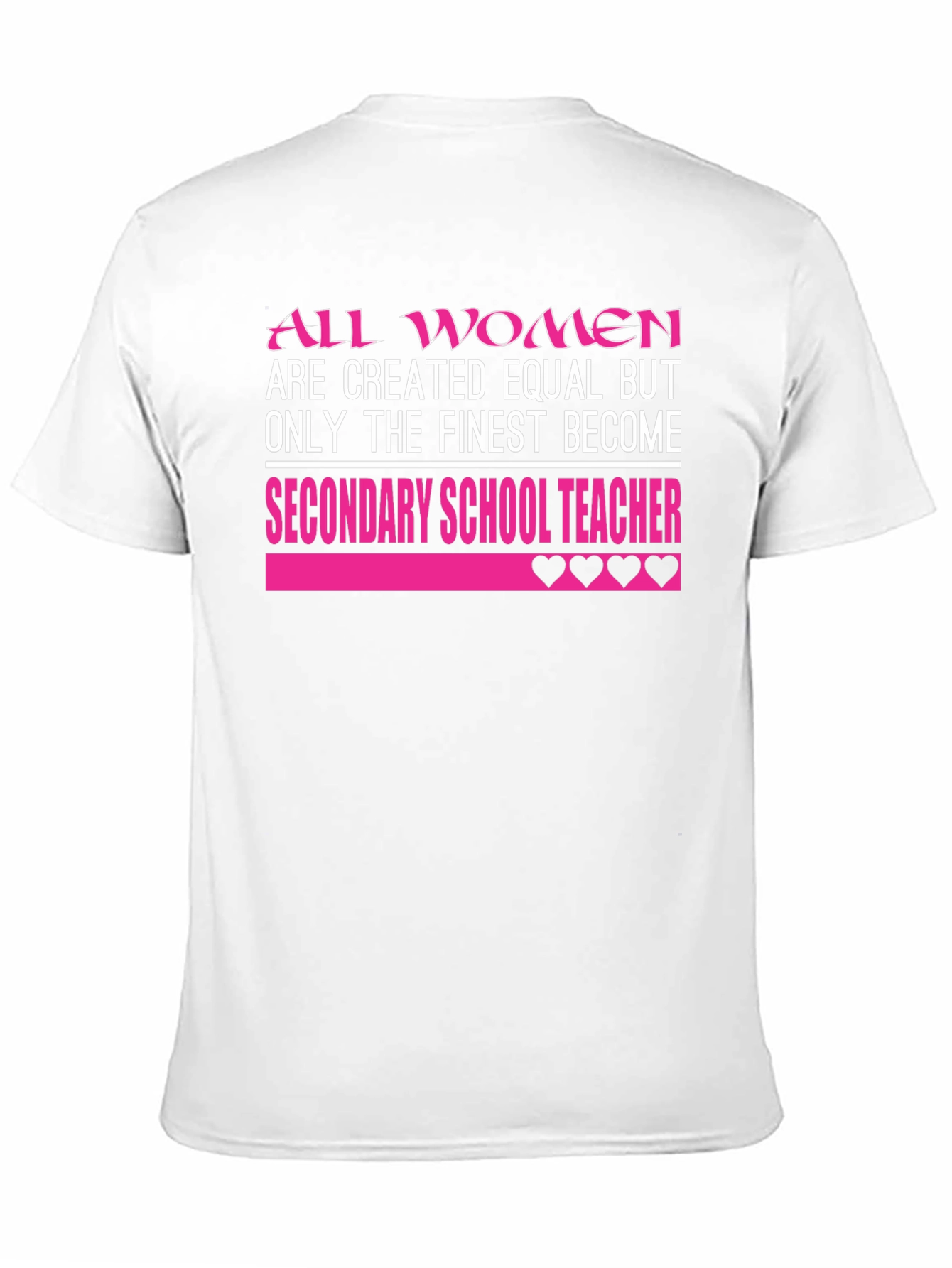 Finest Secondary School Teacher Womens T-Shirt