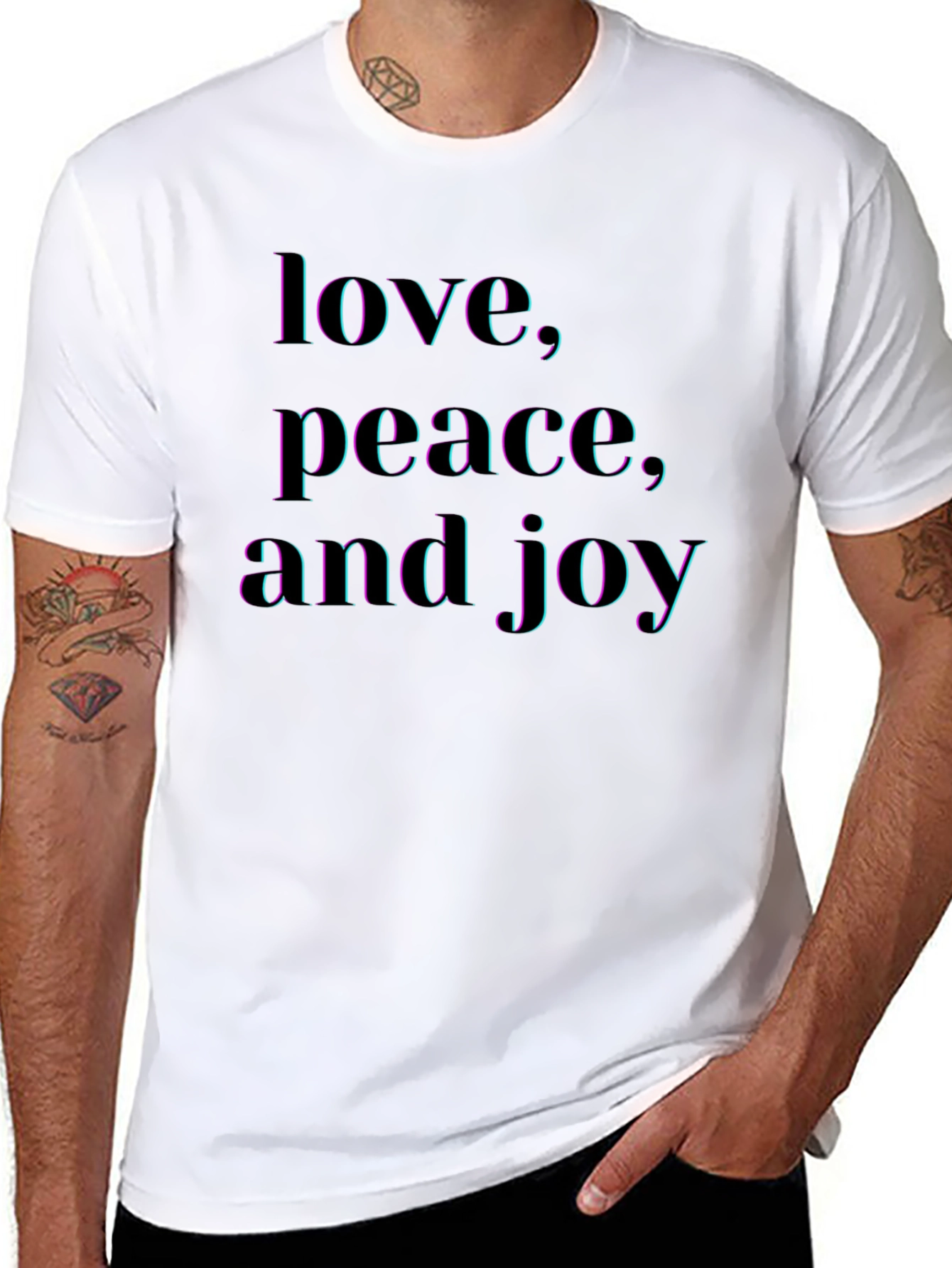 Love Peace Joy T-Shirt - Stylish & Comfortable