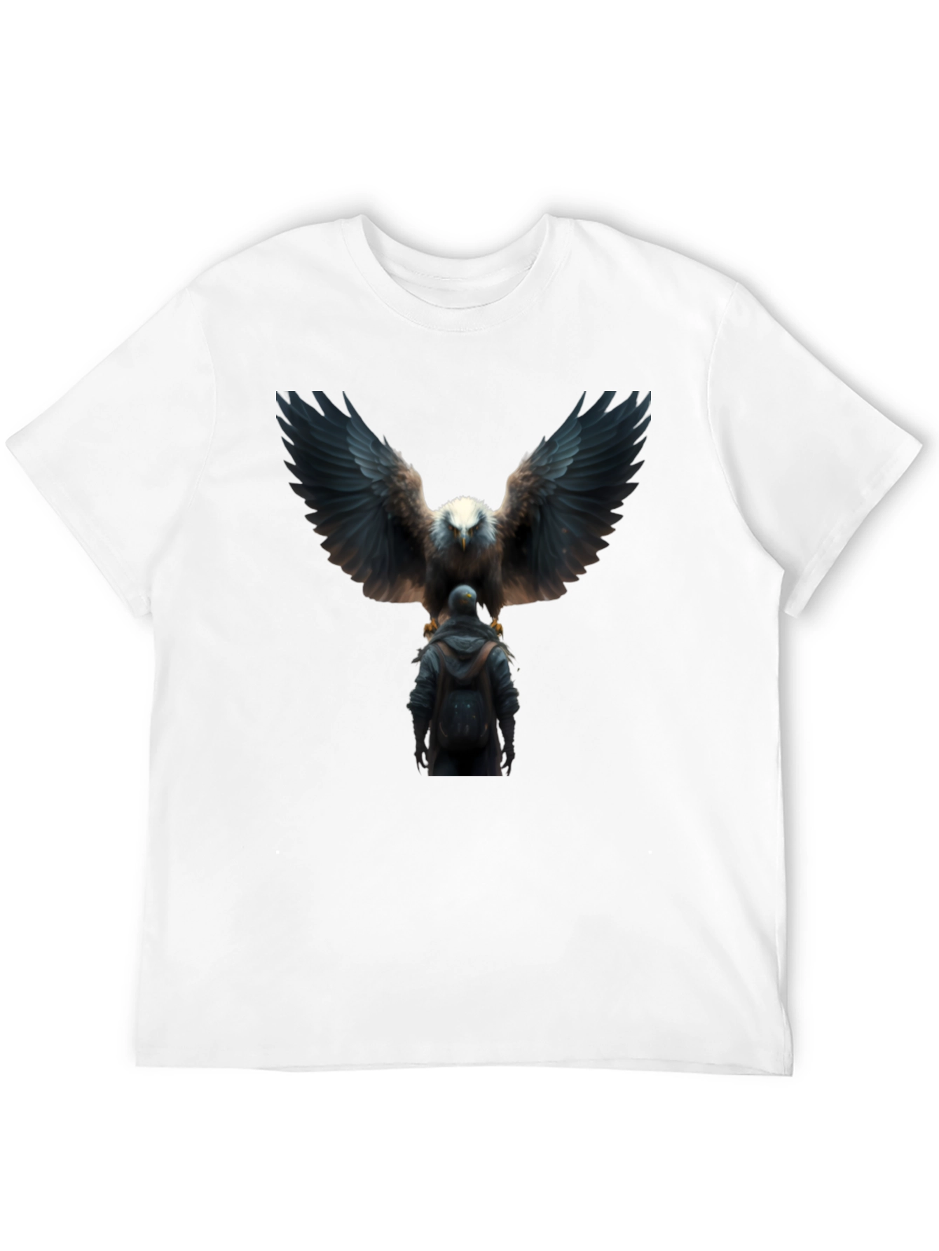 Eagle & Man Graphic Black T-Shirt