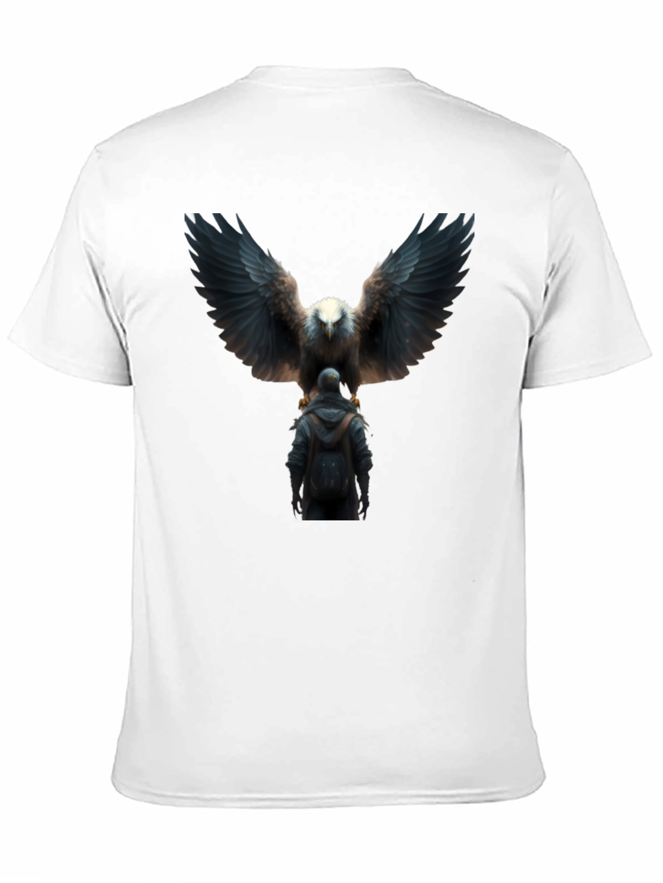Eagle & Man Graphic Black T-Shirt