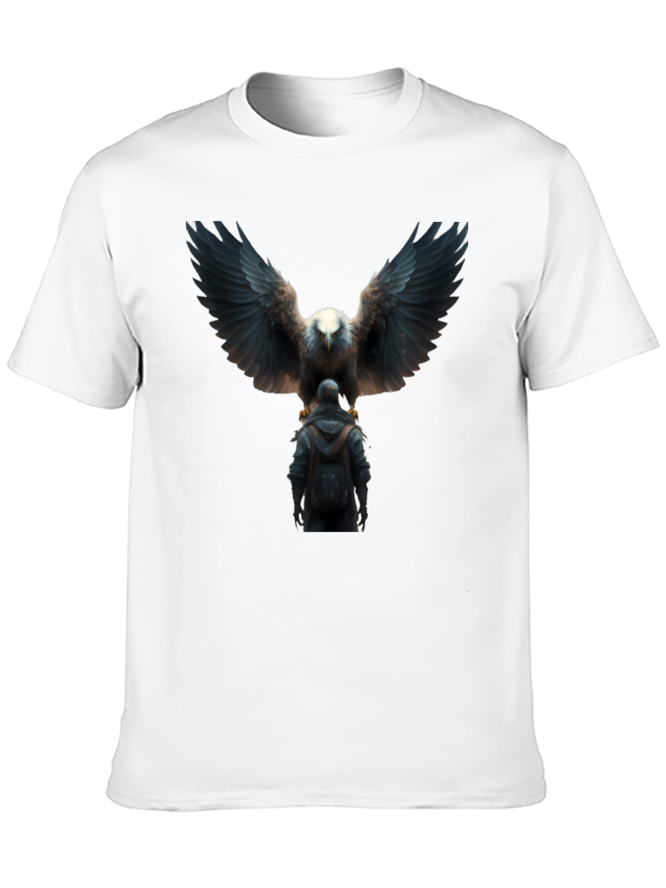 Eagle & Man Graphic Black T-Shirt