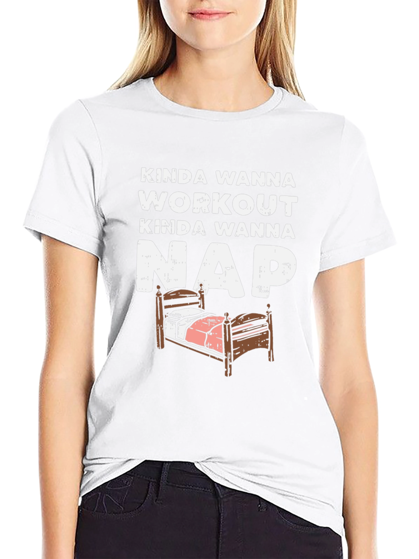 Funny Kinda Wanna Workout Kinda Wanna Nap T-Shirt