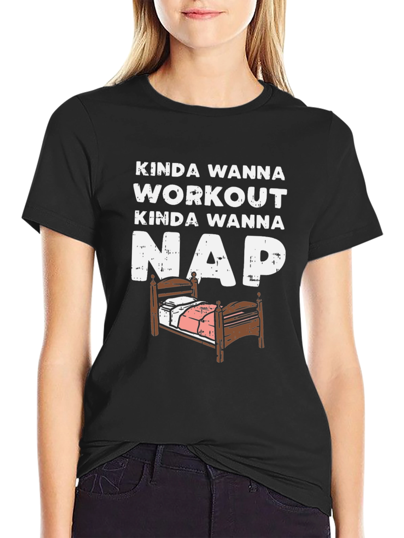 Funny Kinda Wanna Workout Kinda Wanna Nap T-Shirt