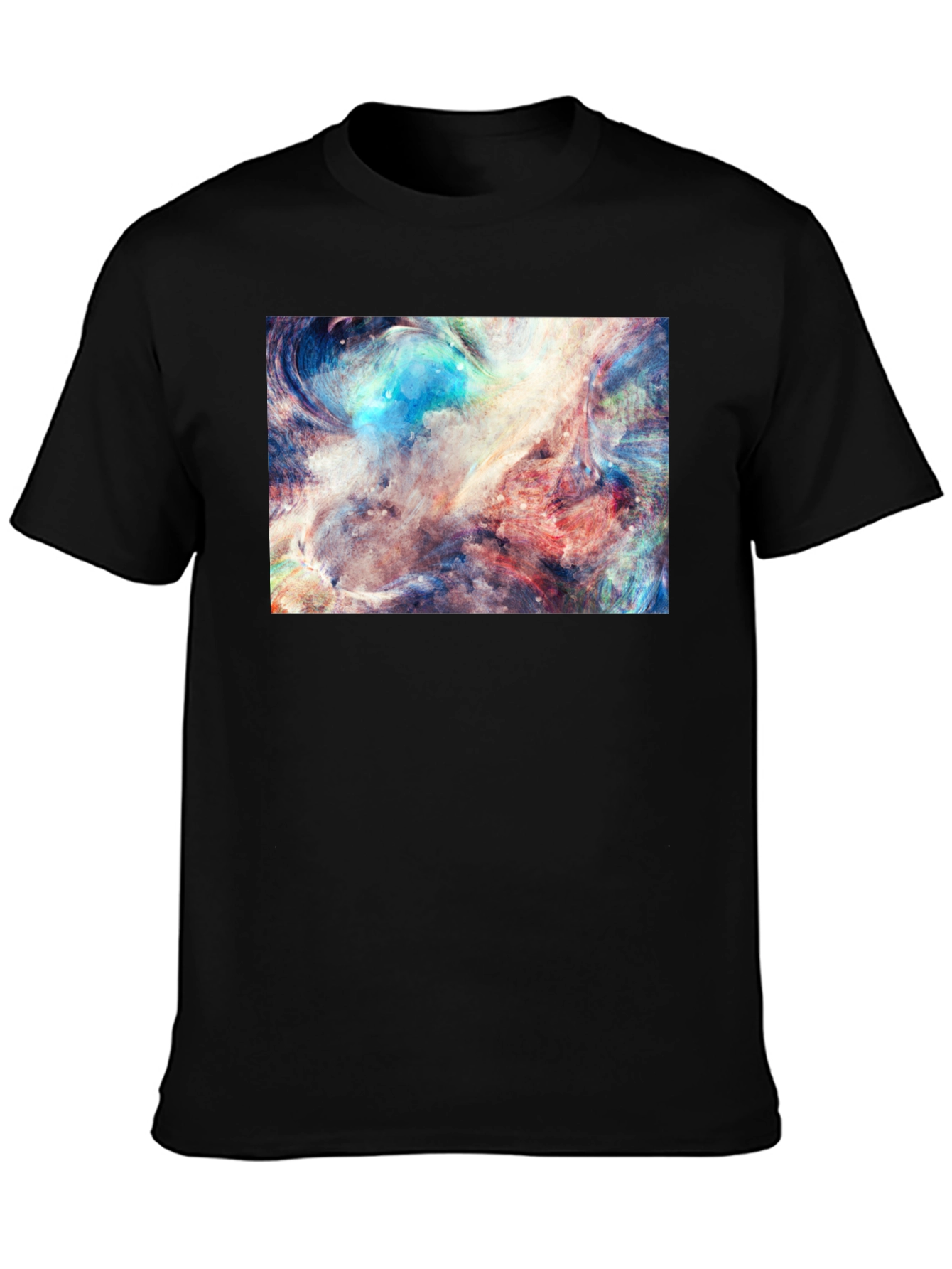 Abstract Art Black Tee - Unique Graphic Design