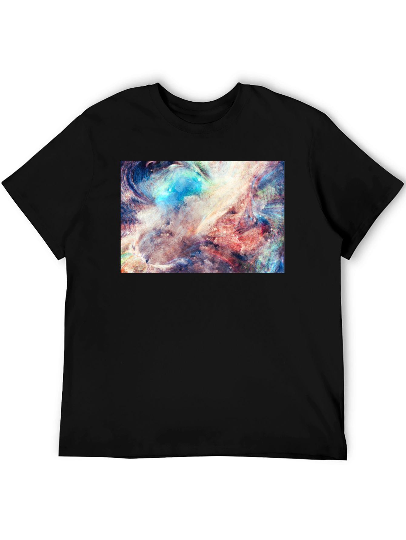 Abstract Art Black Tee - Unique Graphic Design
