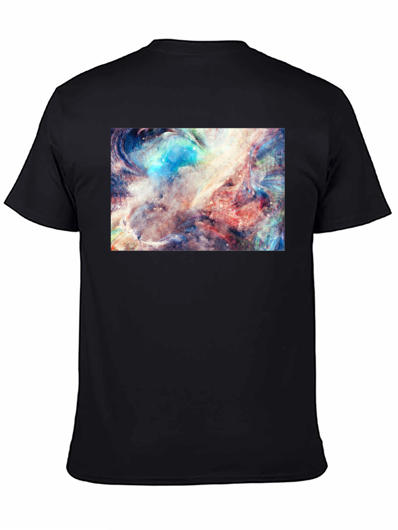 Abstract Art Black Tee - Unique Graphic Design