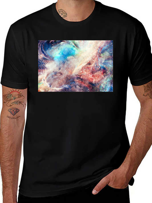 Abstract Art Black Tee - Unique Graphic Design