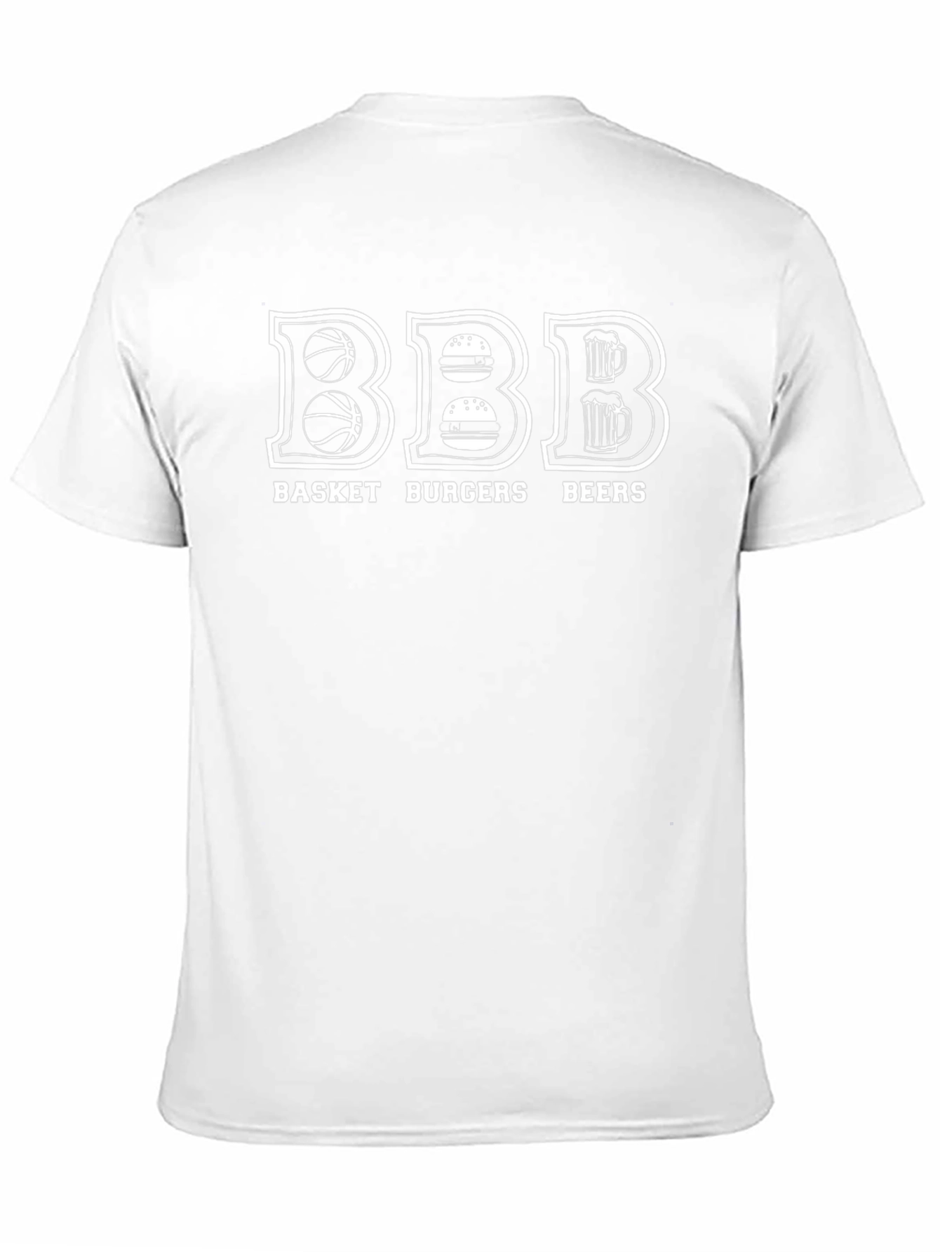 BBB Basket Burgers Beers Graphic T-Shirt