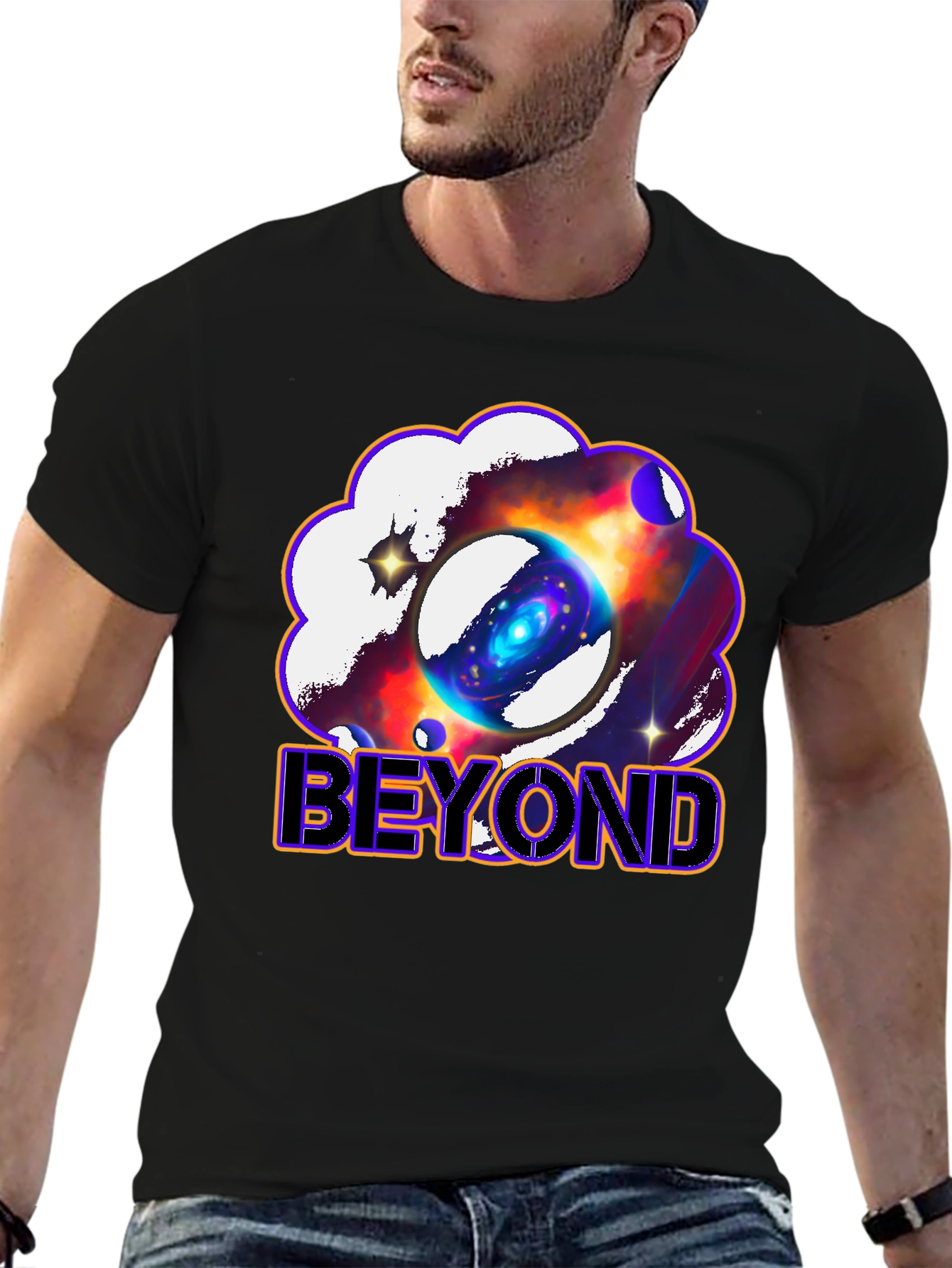 Beyond Galaxy Graphic Print T-Shirt - Unisex