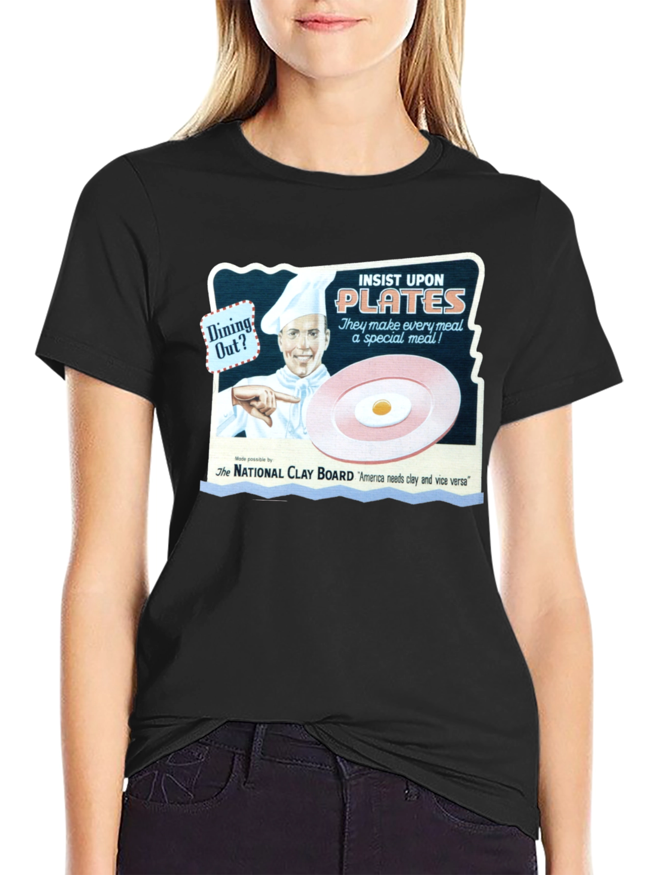 Insist Upon Plates T-Shirt - Dining Out