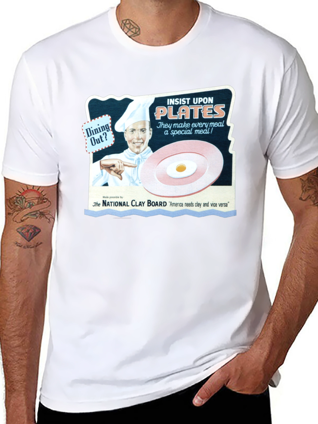 Insist Upon Plates T-Shirt - Dining Out
