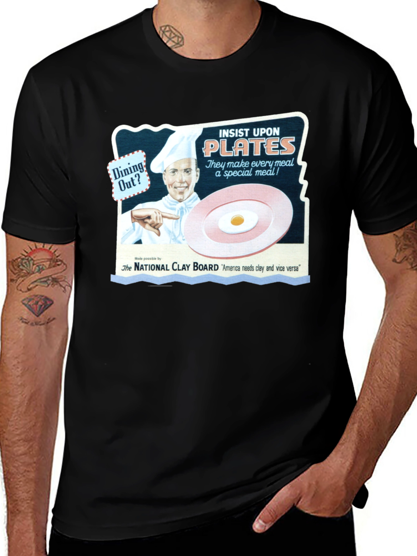 Insist Upon Plates T-Shirt - Dining Out