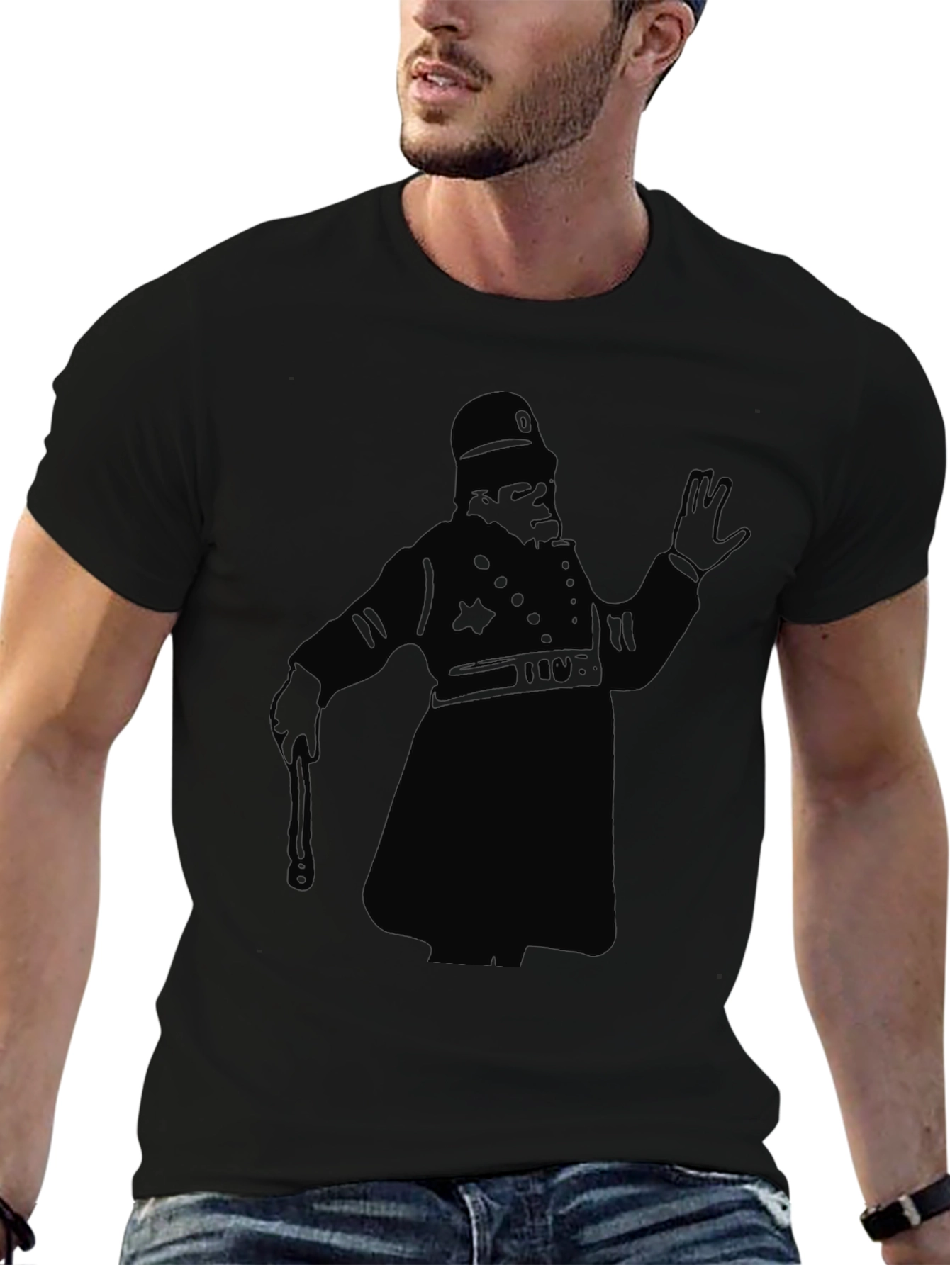 Black Bobby T-Shirt - Classic British Police Design