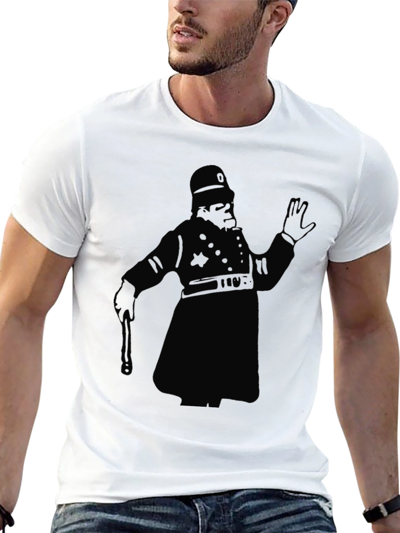 Black Bobby T-Shirt - Classic British Police Design