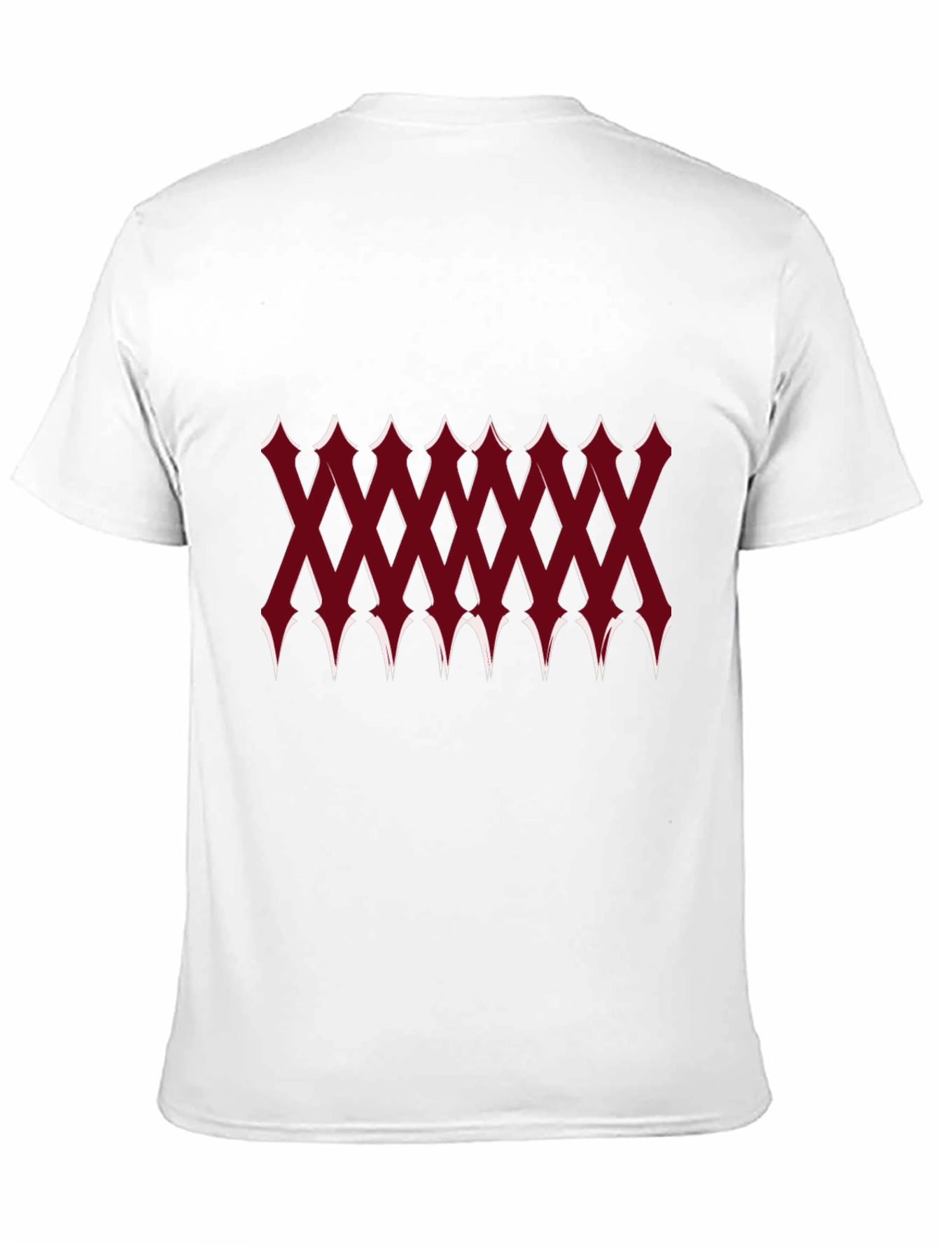 Edgy Geometric Pattern Black T-Shirt