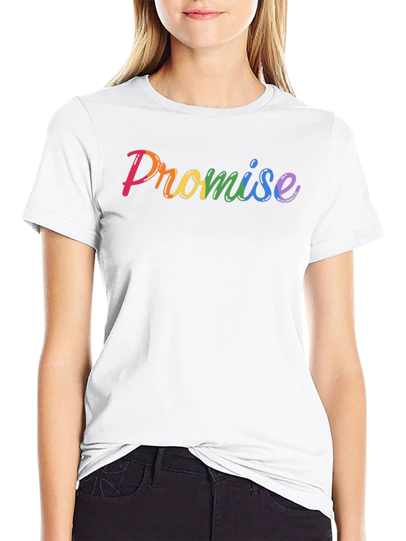 Promise Rainbow Pride T-Shirt - Black