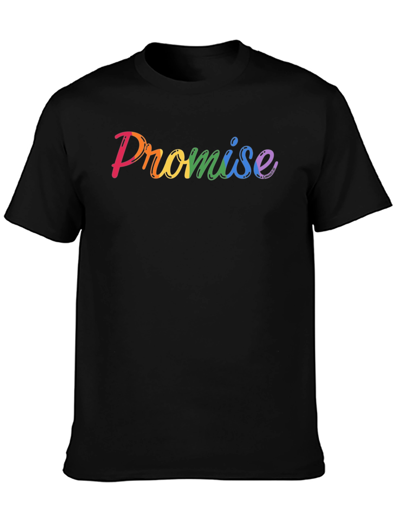 Promise Rainbow Pride T-Shirt - Black
