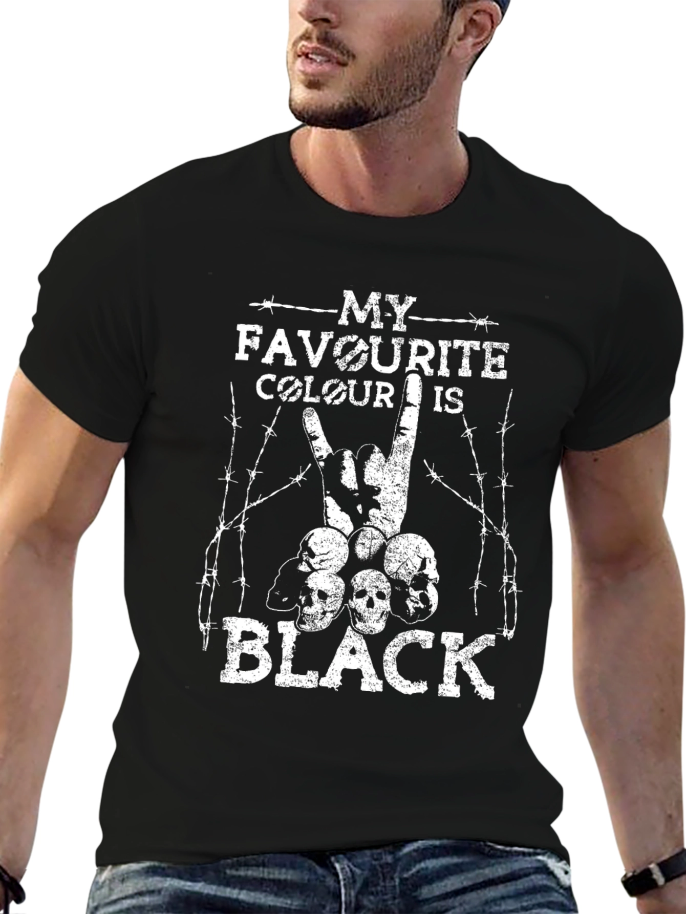 My Favorite Colour is Black T-Shirt