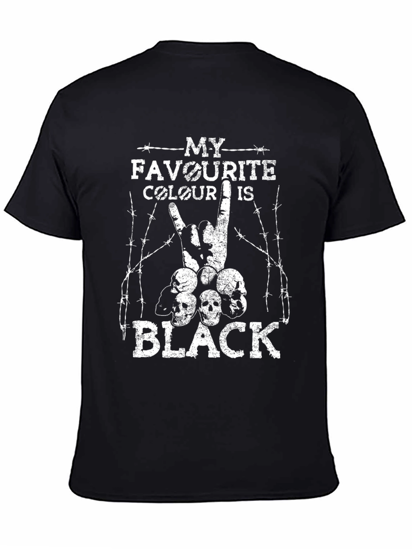 My Favorite Colour is Black T-Shirt