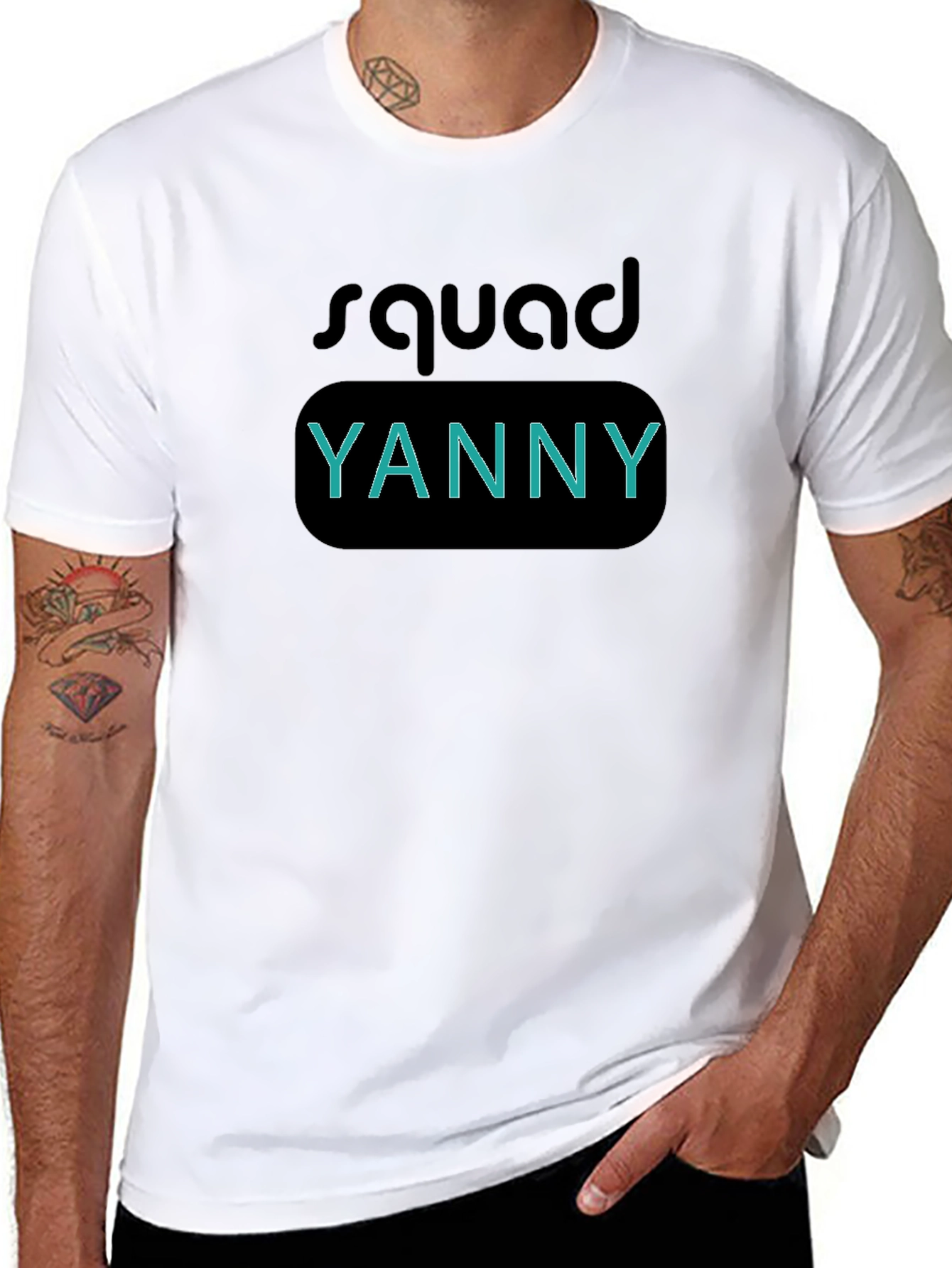 Squad Yanny Black T-Shirt