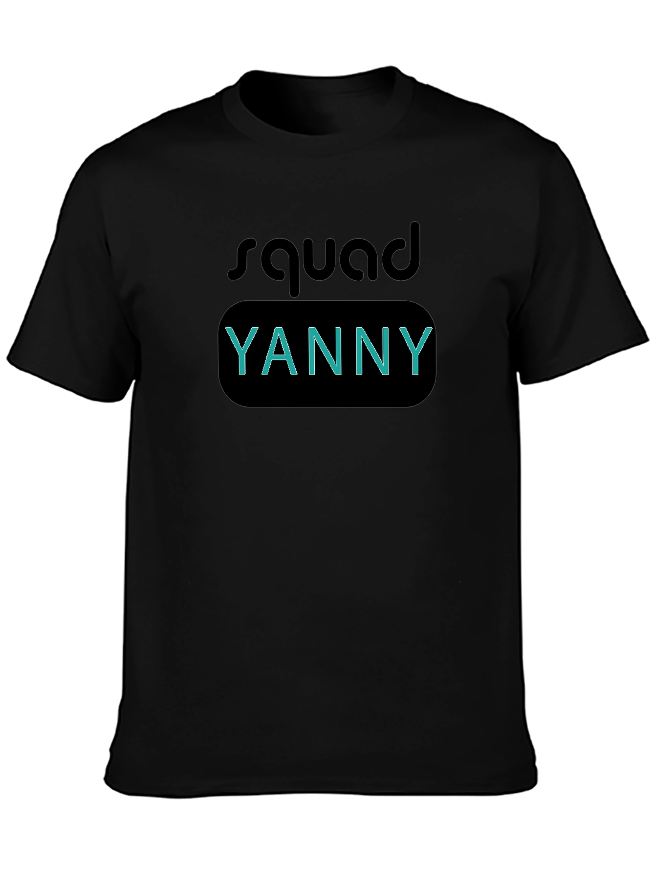 Squad Yanny Black T-Shirt