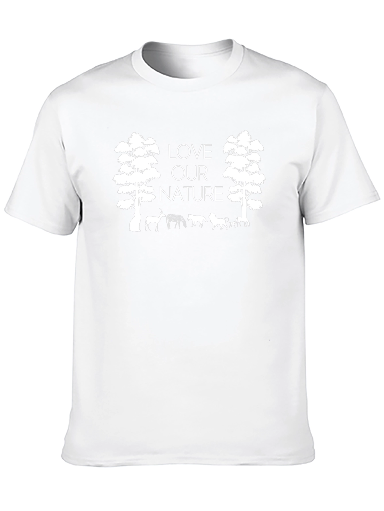Love Our Nature Graphic Tee - Black Cotton Blend