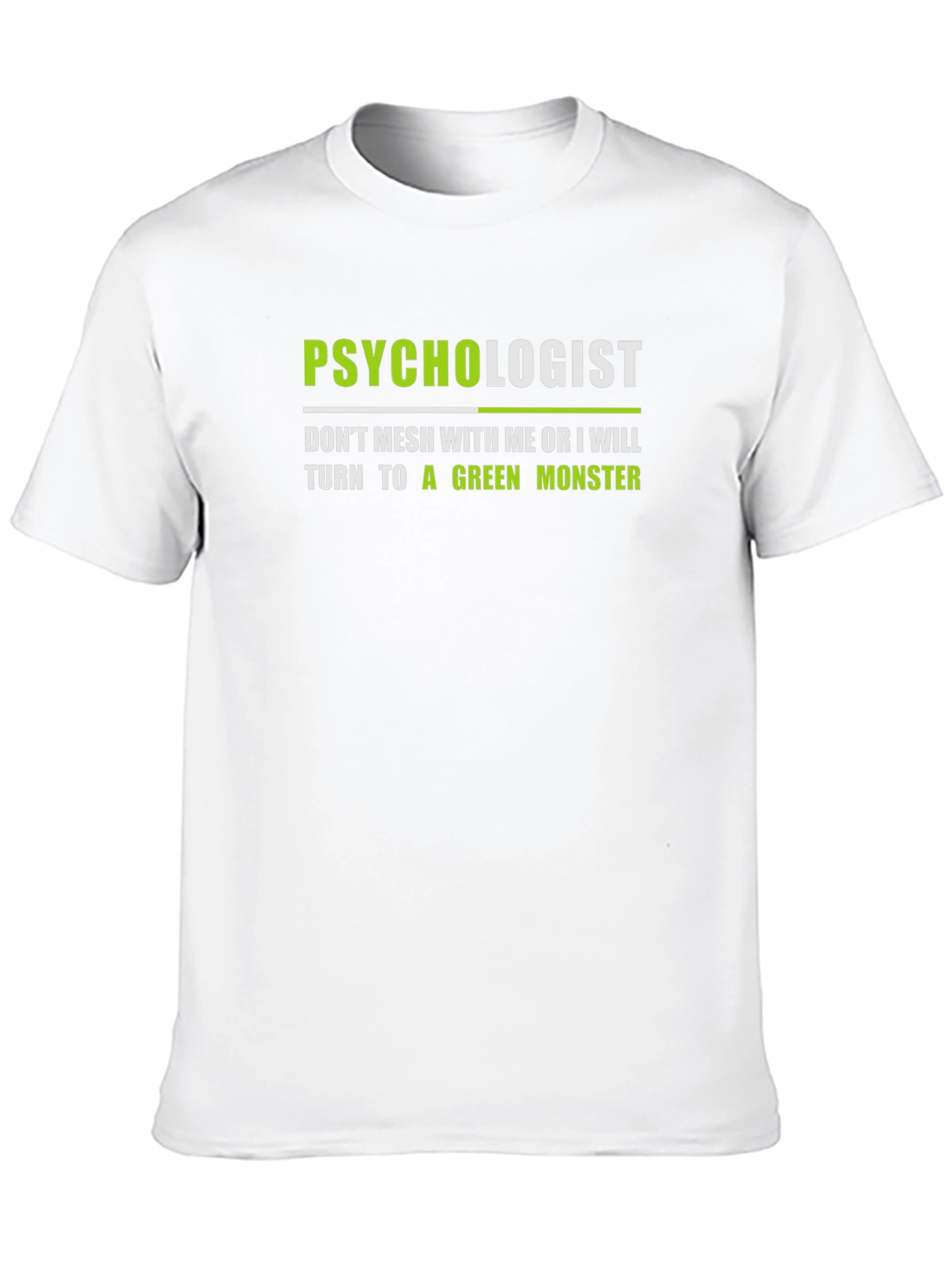 Psychologist Green Monster Graphic T-Shirt