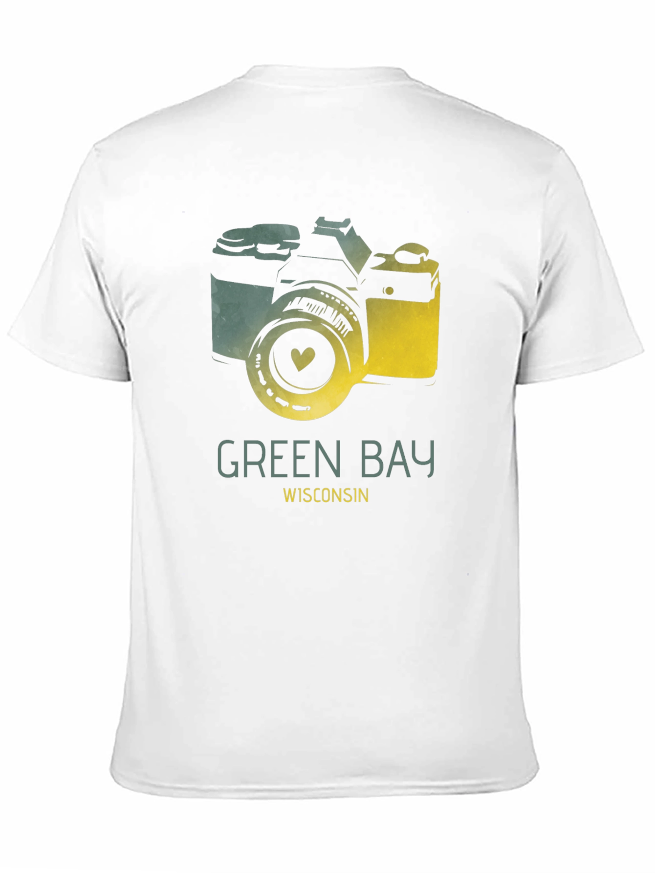 Green Bay Wisconsin Camera Graphic T-Shirt
