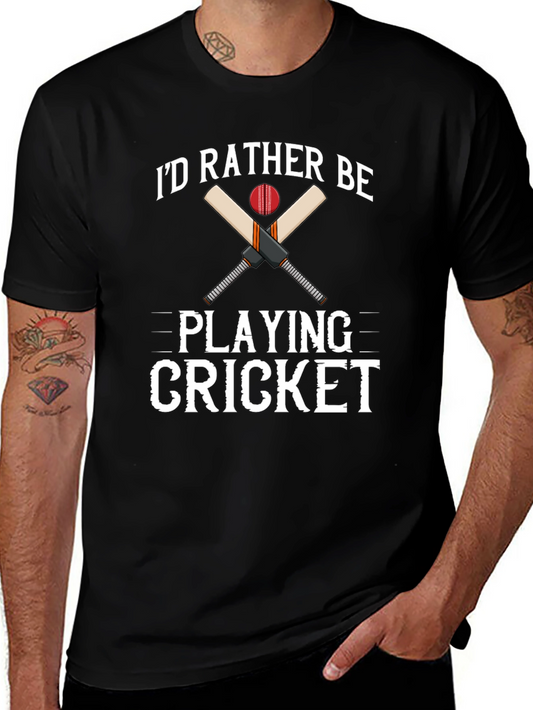 Cricket Player Graphic T-Shirt