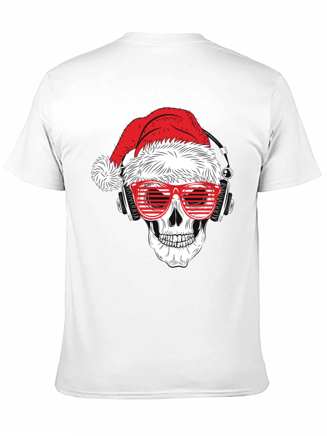 Skull Santa T-Shirt - Holiday Graphic Tee