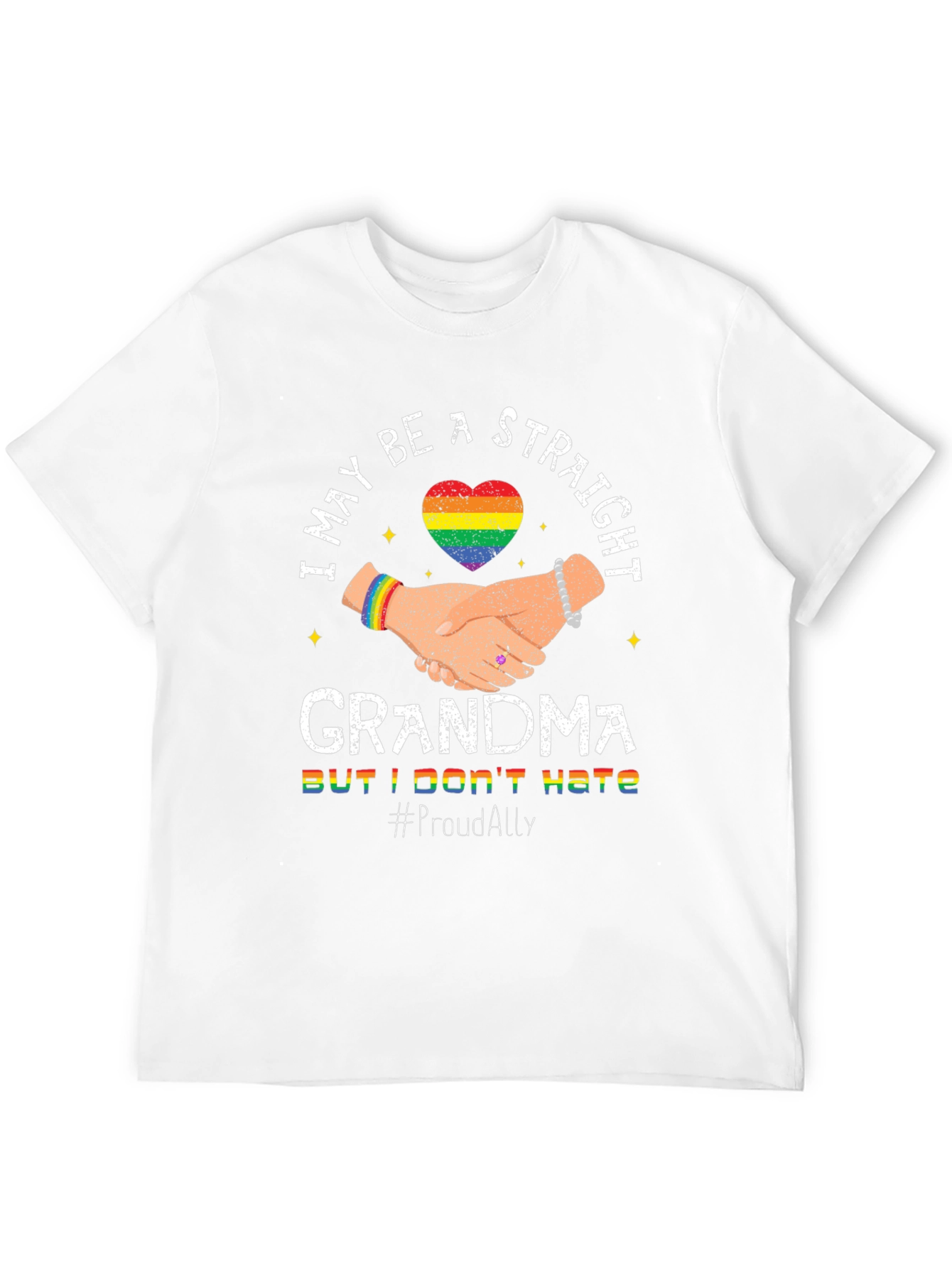 Proud Ally Straight Grandma T-Shirt