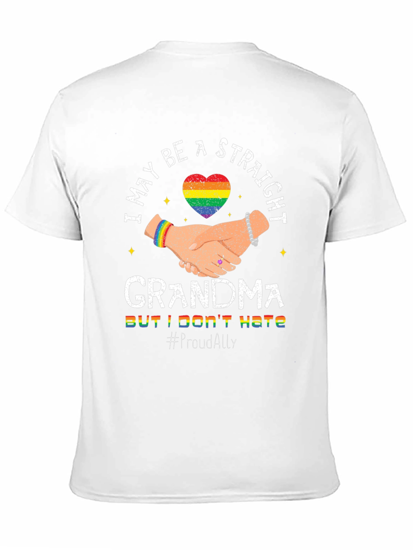 Proud Ally Straight Grandma T-Shirt